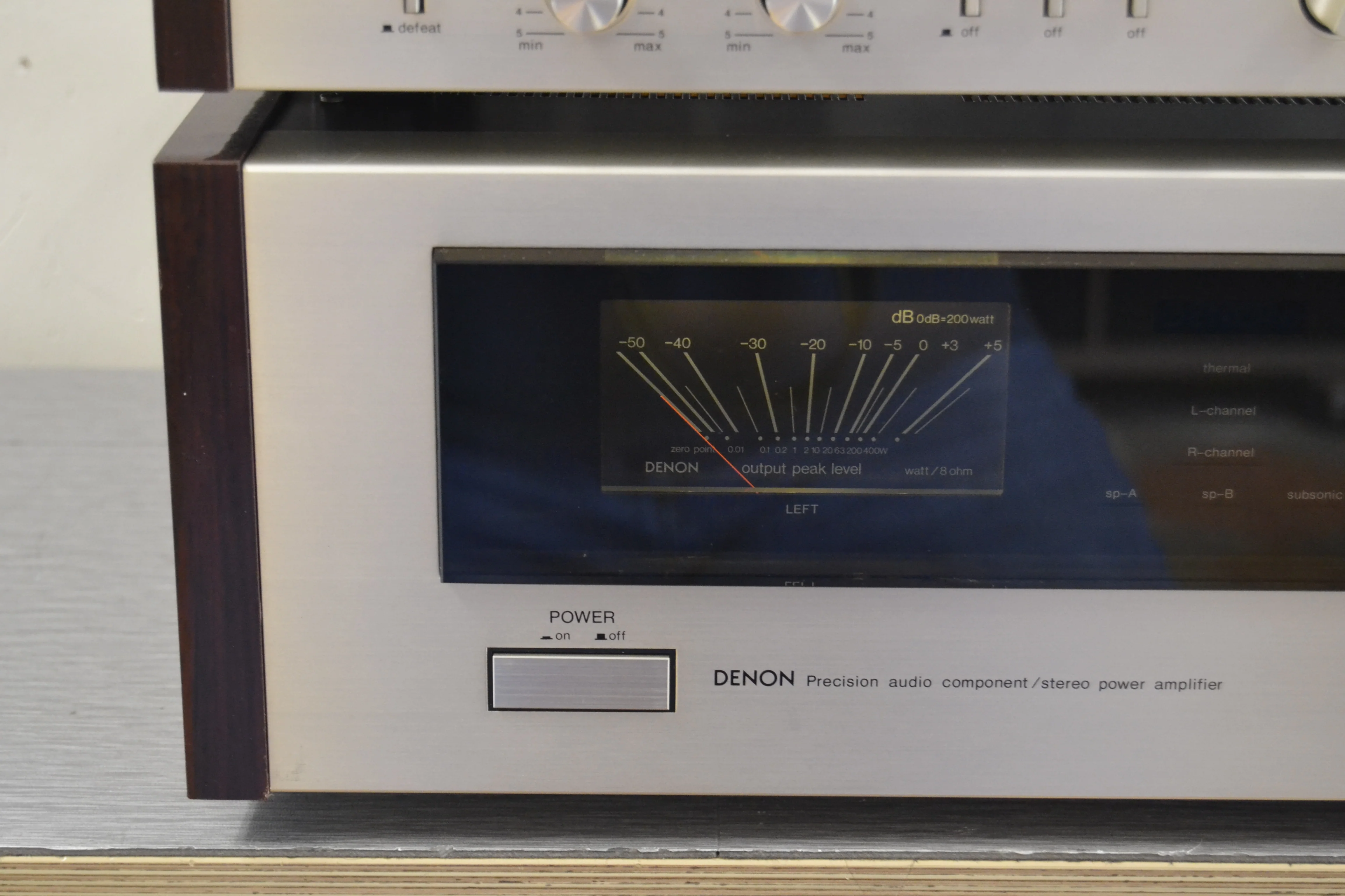 Denon Combo - PRA-1000 Preamplifier - POA-1500 Power Amplifier 150W RMS - Image 6