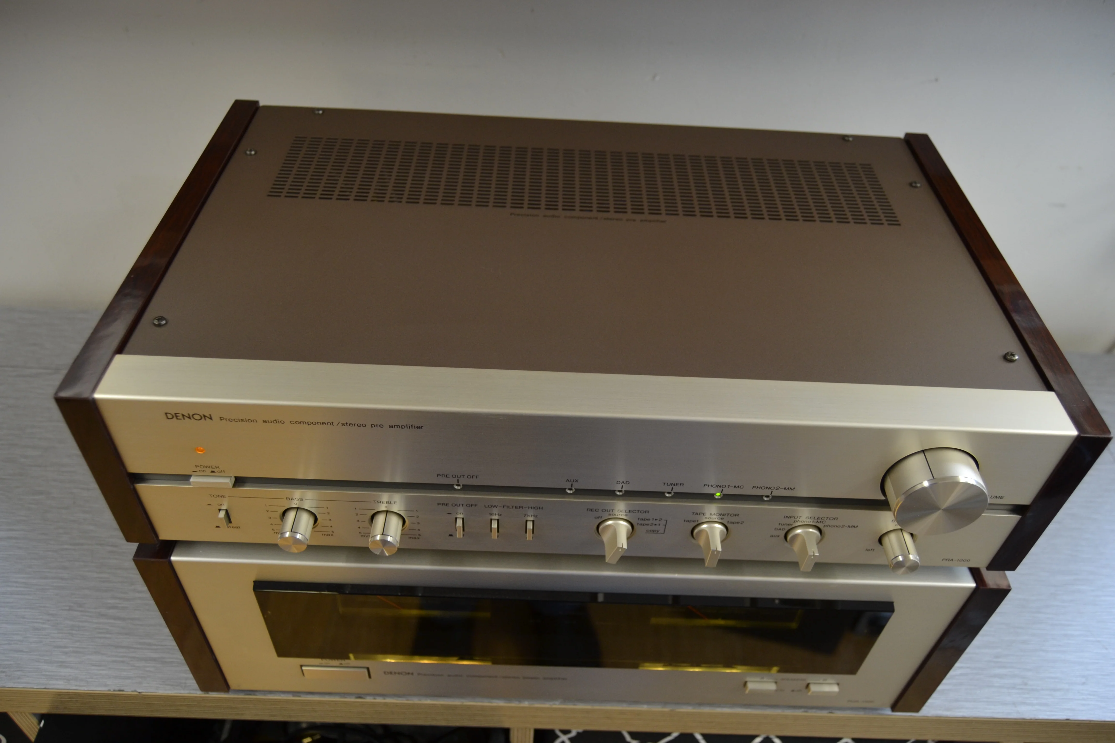 Denon Combo - PRA-1000 Preamplifier - POA-1500 Power Amplifier 150W RMS - Image 9