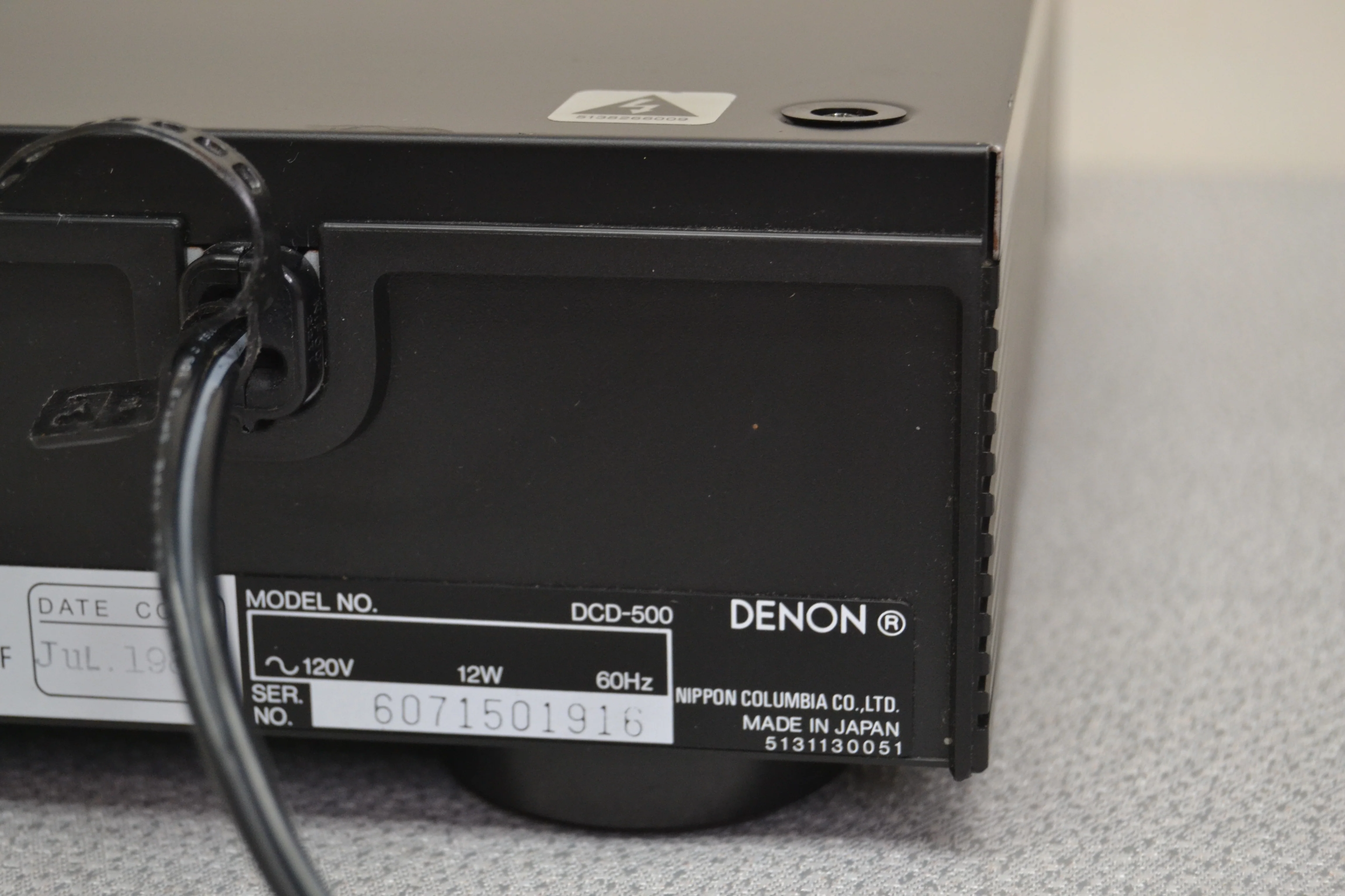 Denon DCD-500 Single CD Player * 1986 - Image 11