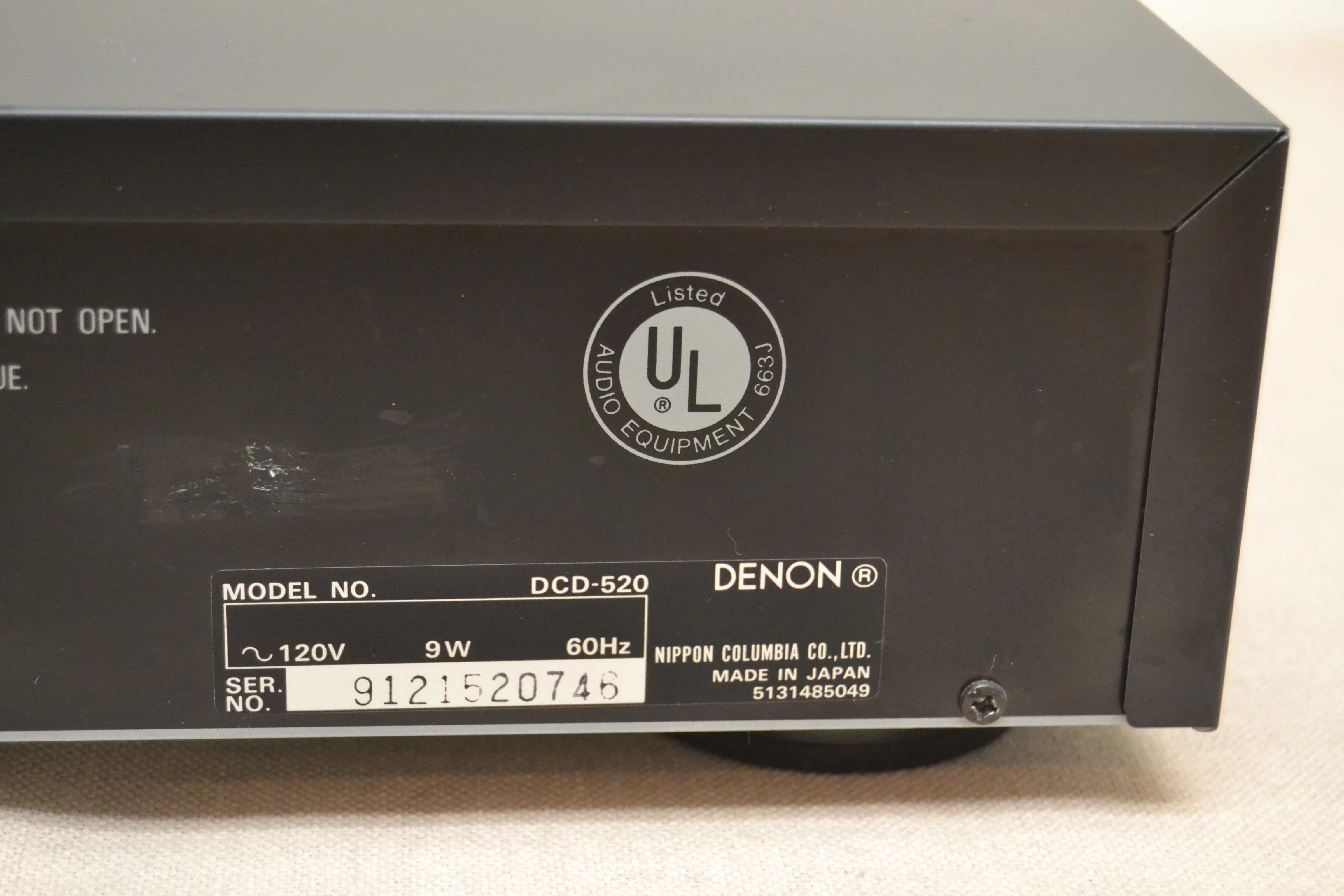 Denon DCD-520 Single CD Player * Remote Control * Fully Serviced * New Belts - Image 13
