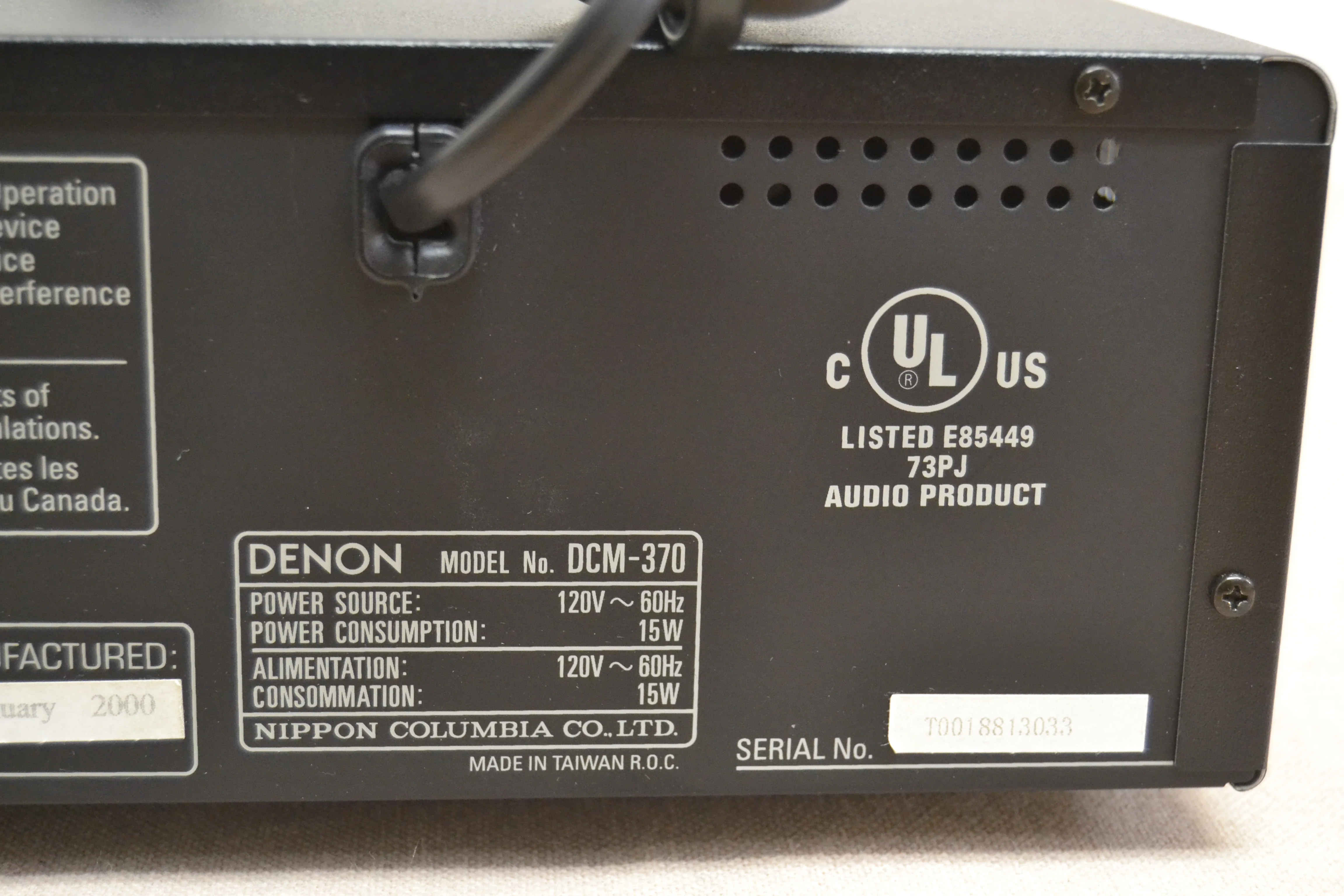 Denon DCM-370 CD Carousel 5 Discs * Box * Remote (not working ) - Image 12