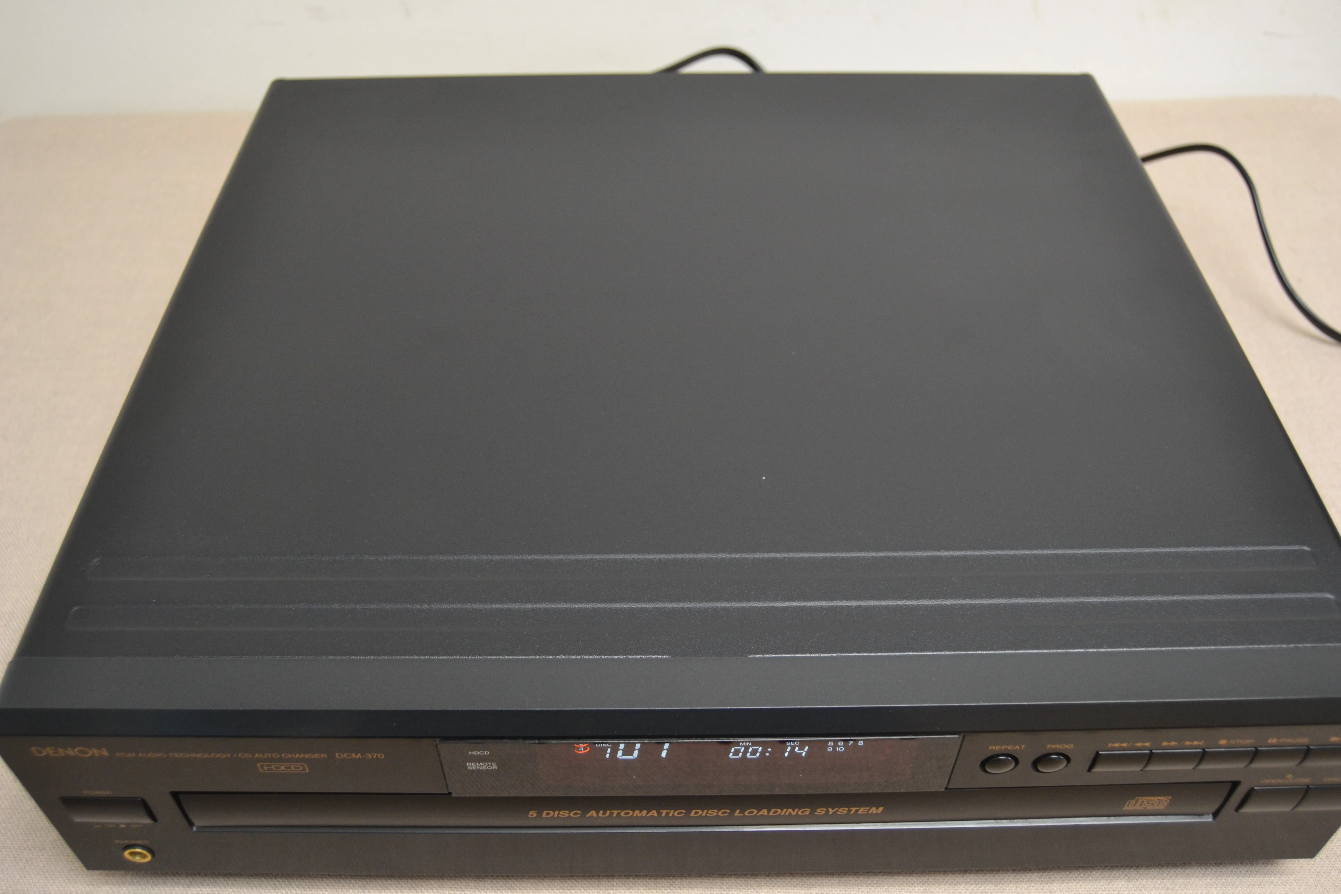 Denon DCM-370 CD Carousel 5 Discs * Box * Remote (not working ) - Image 6