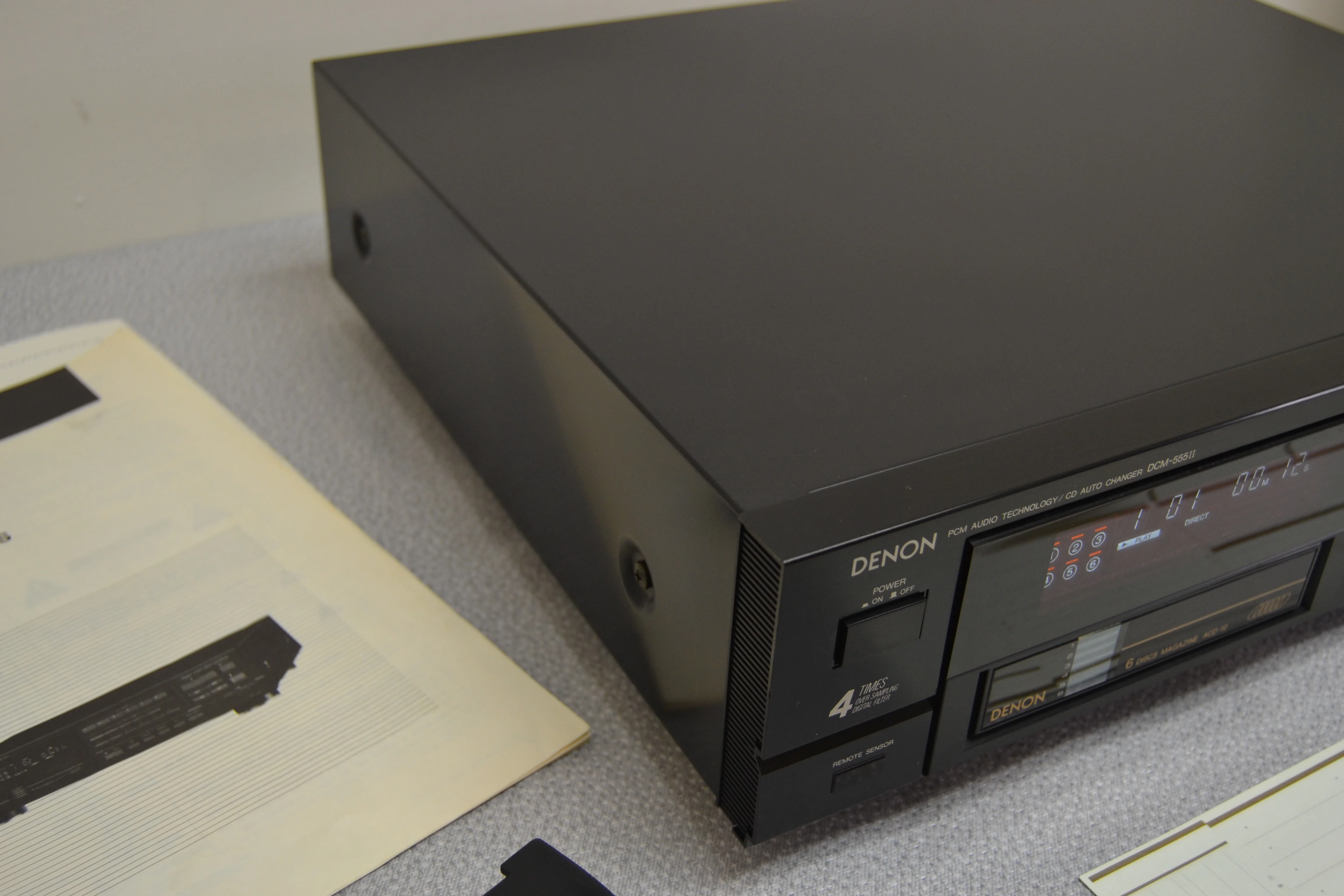 Denon DCM-555II Six Disc Cartridge CD Changer * Remote * 2nd Cartridge * Manual * Serviced * New Belts - Image 10