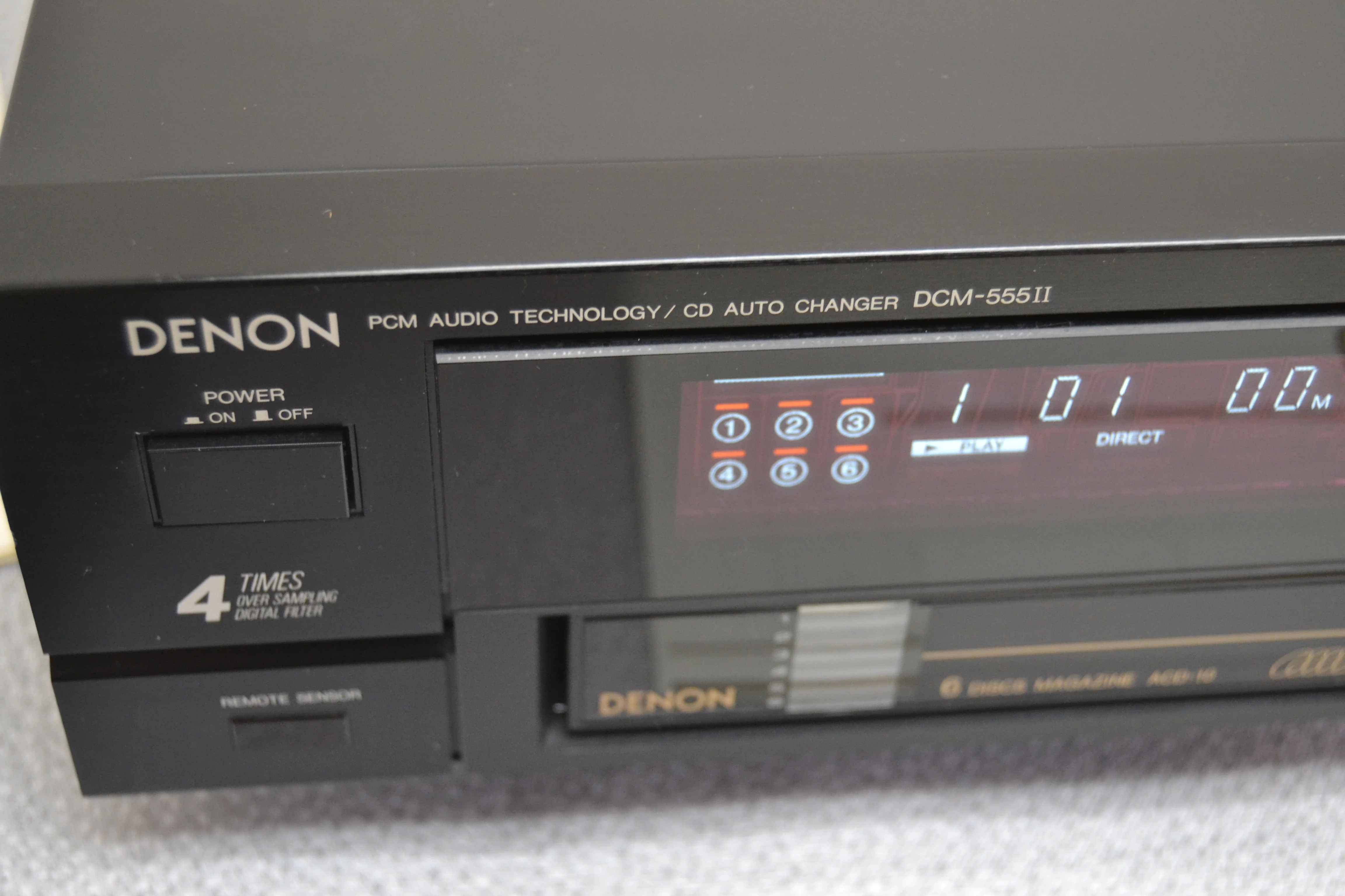 Denon DCM-555II Six Disc Cartridge CD Changer * Remote * 2nd Cartridge * Manual * Serviced * New Belts - Image 11