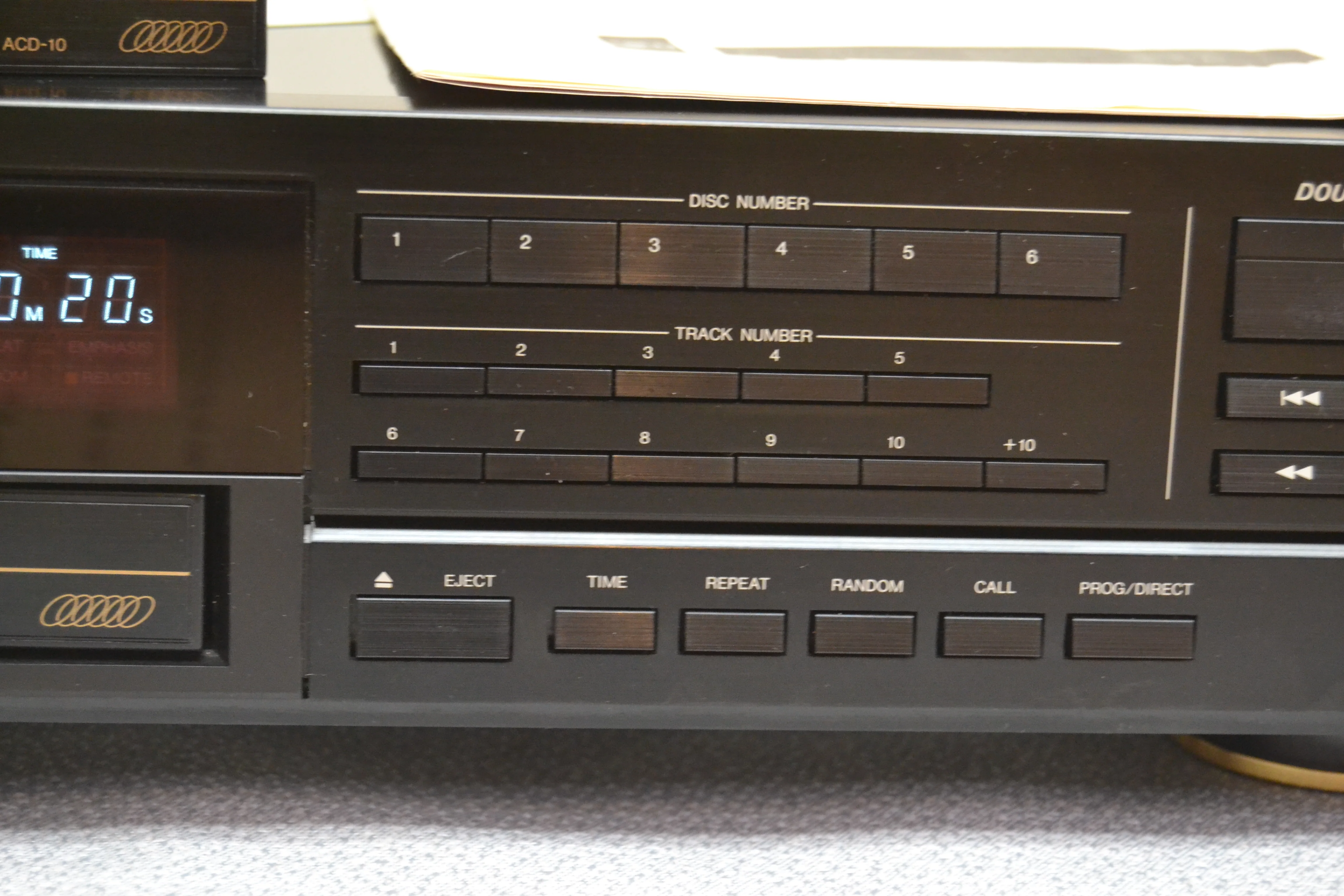 Denon DCM-555II Six Disc Cartridge CD Changer * Remote * 2nd Cartridge * Manual * Serviced * New Belts - Image 4