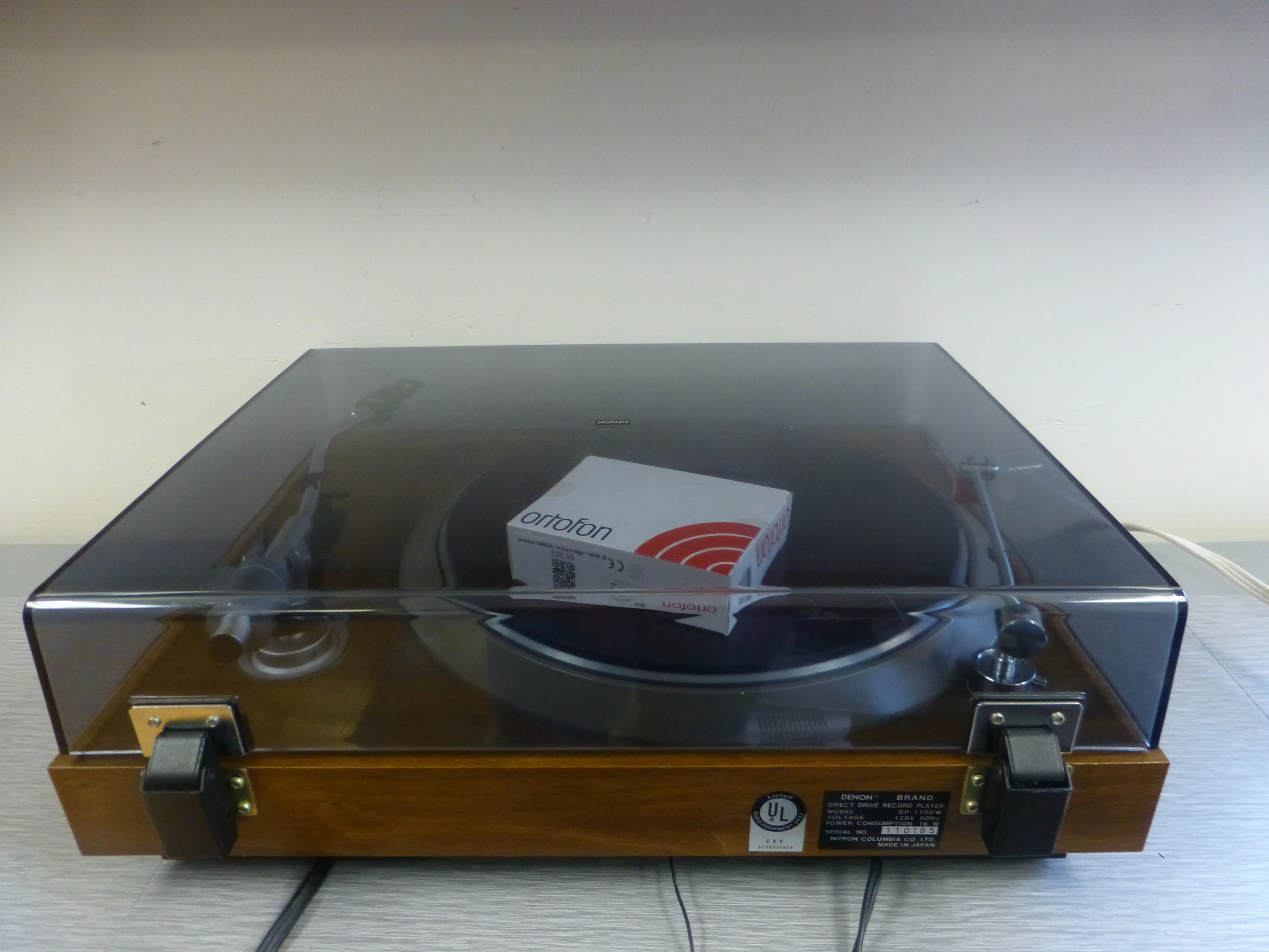Denon DP-1000 Turntable, Denon Tonearm with NEW Ortofon Omega3 Cartridge * Aura Mat - Image 14