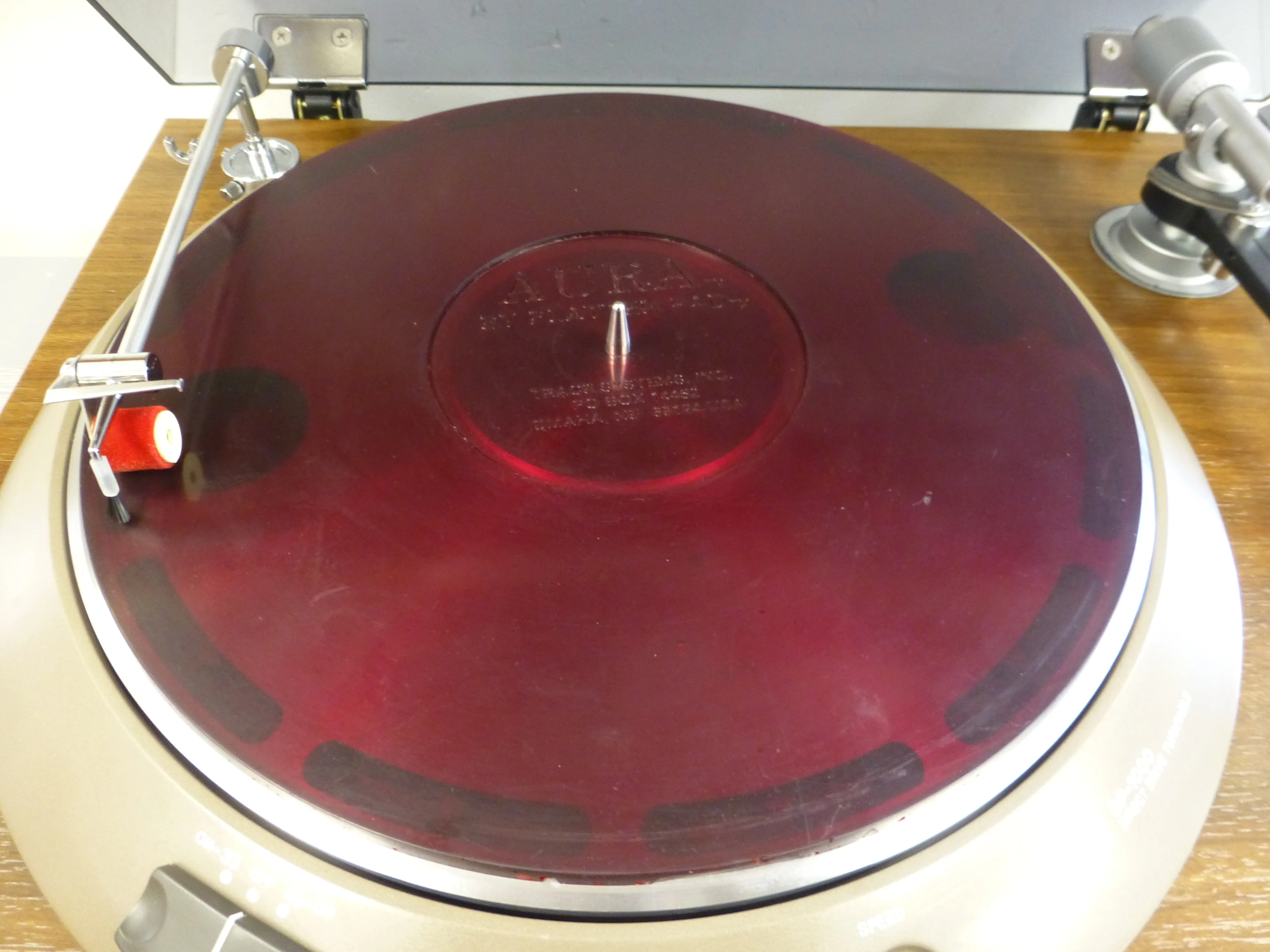 Denon DP-1000 Turntable, Denon Tonearm with NEW Ortofon Omega3 Cartridge * Aura Mat - Image 3