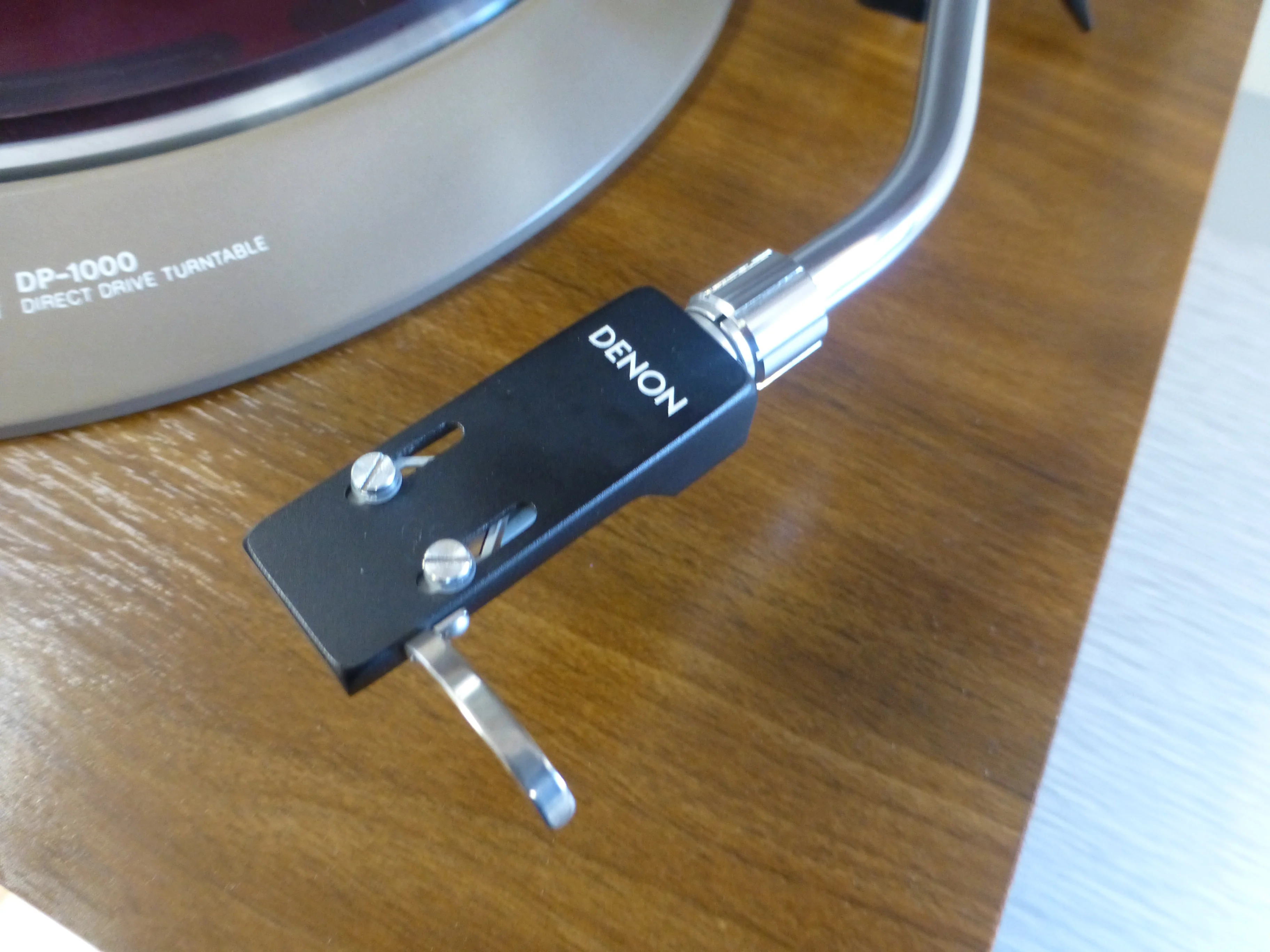Denon DP-1000 Turntable, Denon Tonearm with NEW Ortofon Omega3 Cartridge * Aura Mat - Image 6