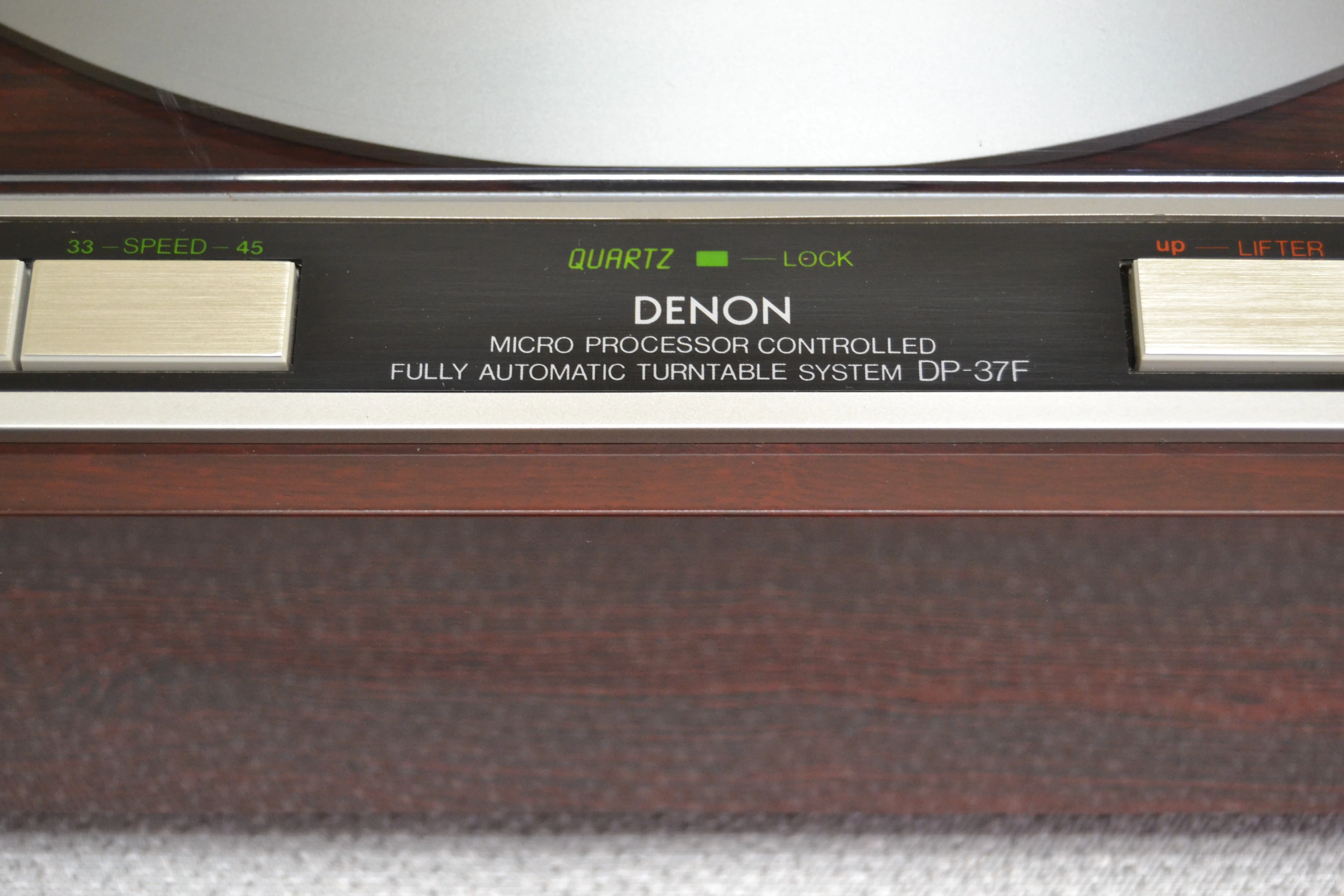 Denon DP-37F 2-Speed Direct-Drive Turntable * NEW AT3600 Audio Technica Cartridge - Image 3