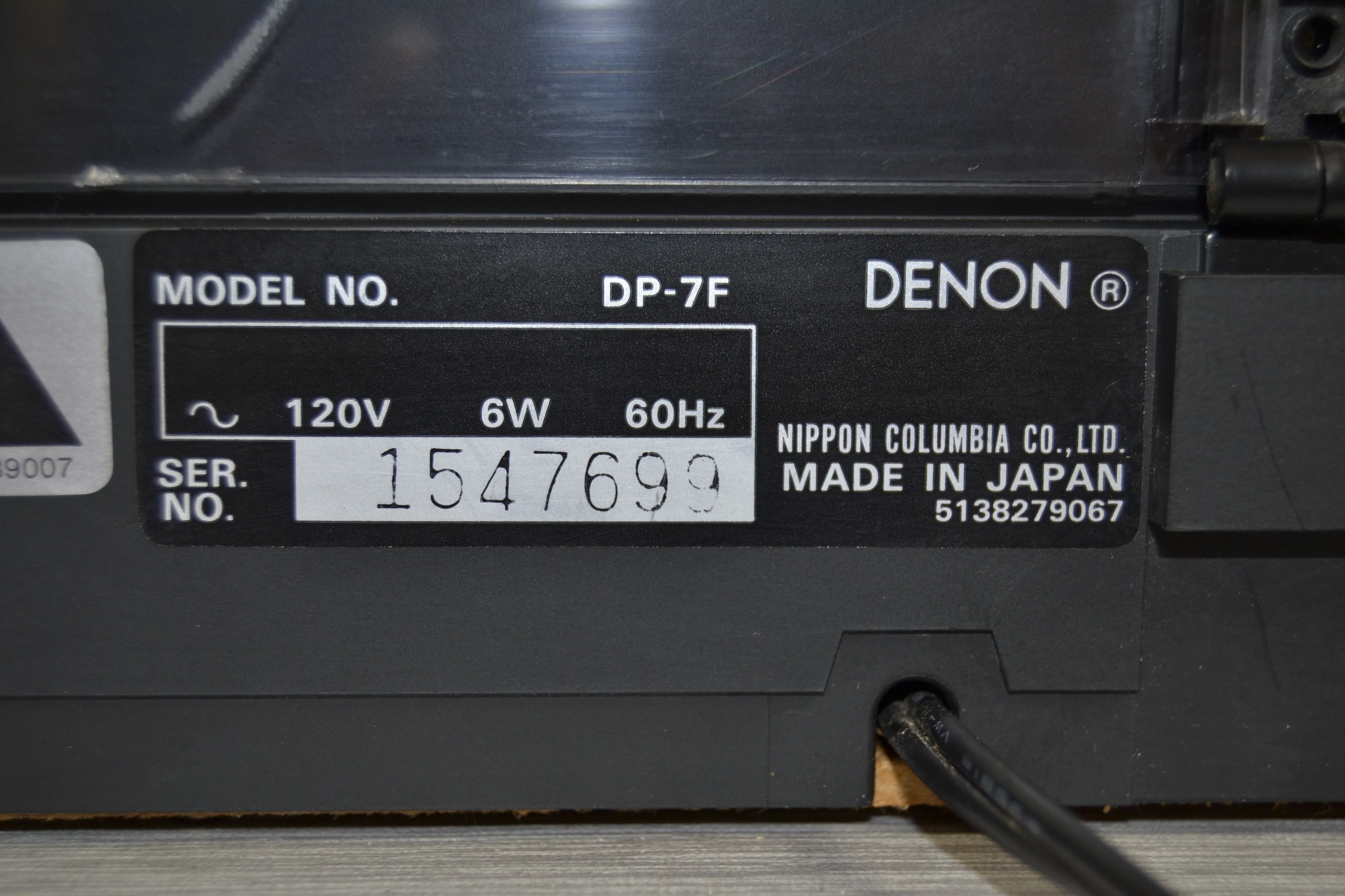 Denon DP-7F Direct Drive Fully Automatic Turntable - Image 12