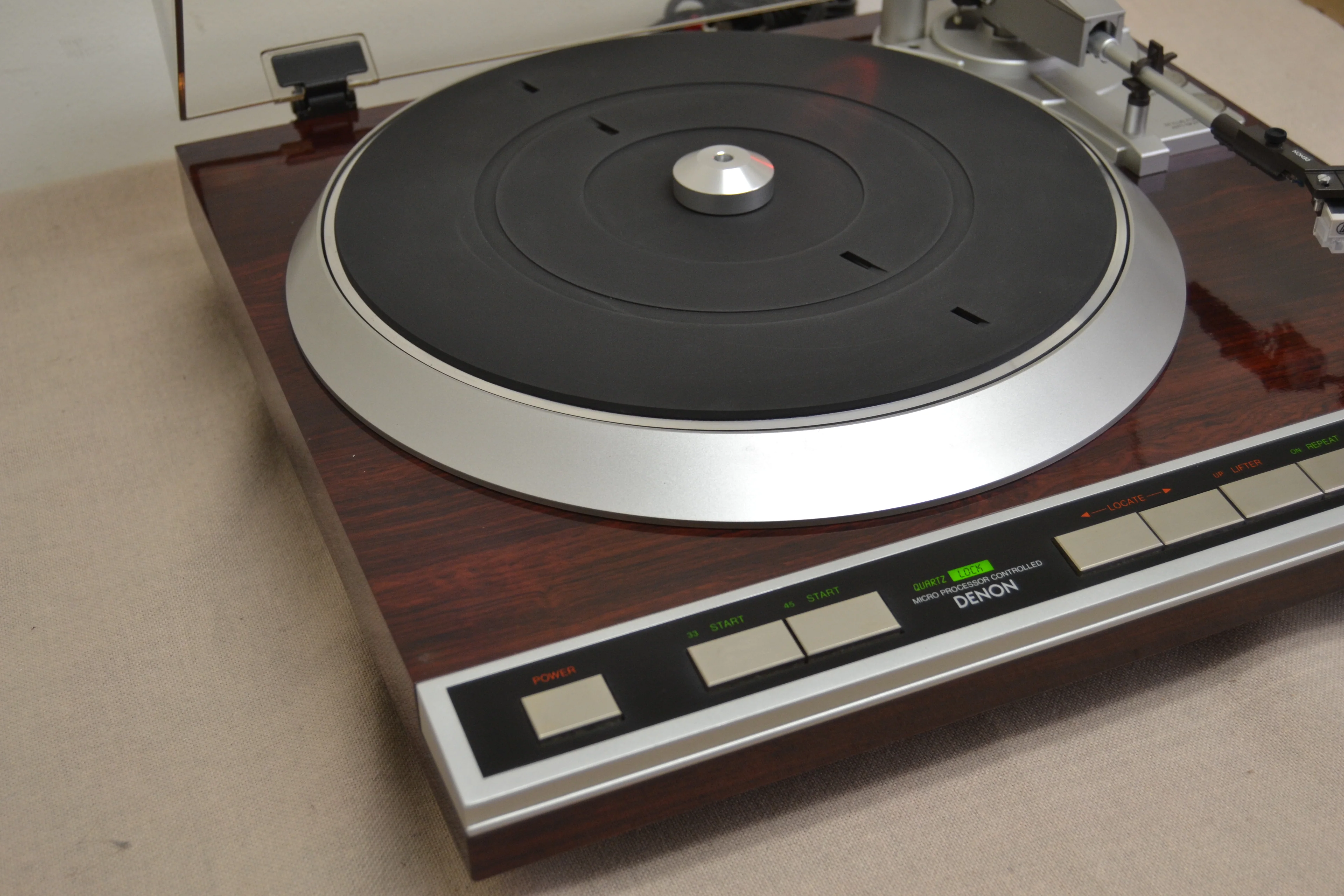 Denon DP45F Direct Drive Turntable * Box * NEW Audio Technica Cartridge - Image 10