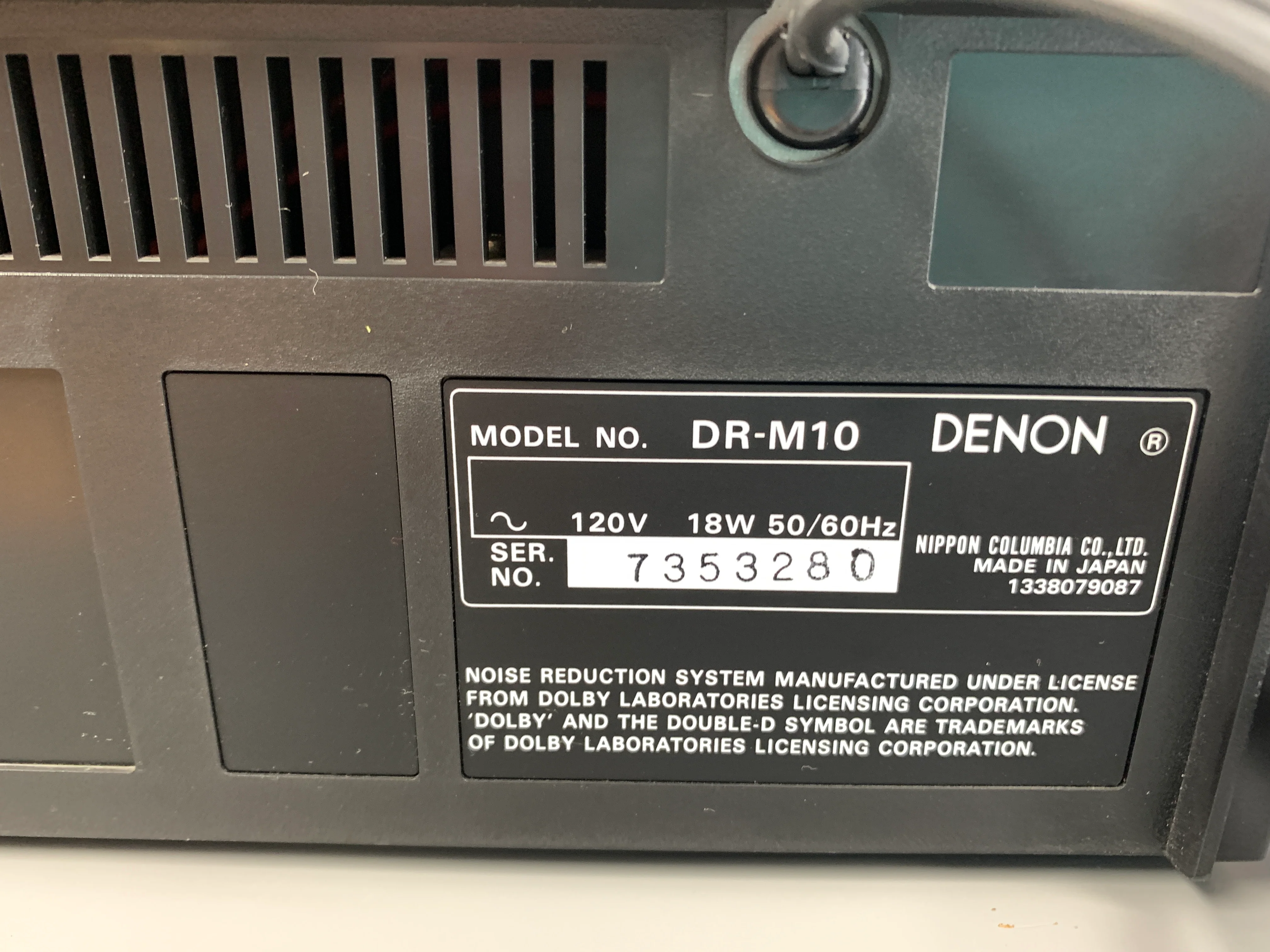 Denon DR-M10 Single Cassette Deck - Image 12