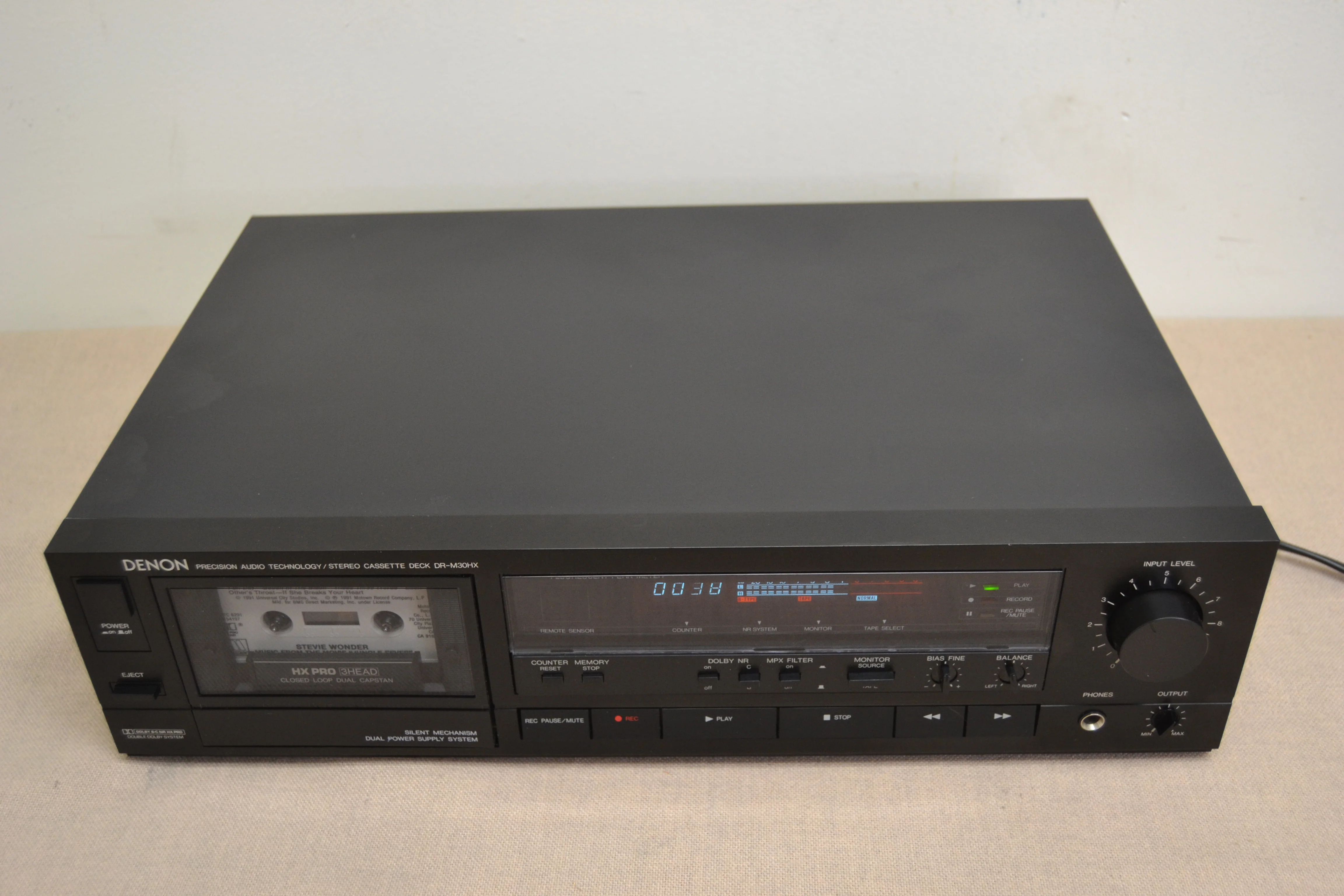 Denon DR-M30HX Single Cassette Deck * 3 Heads * Fully Serviced New Belts * - Image 7