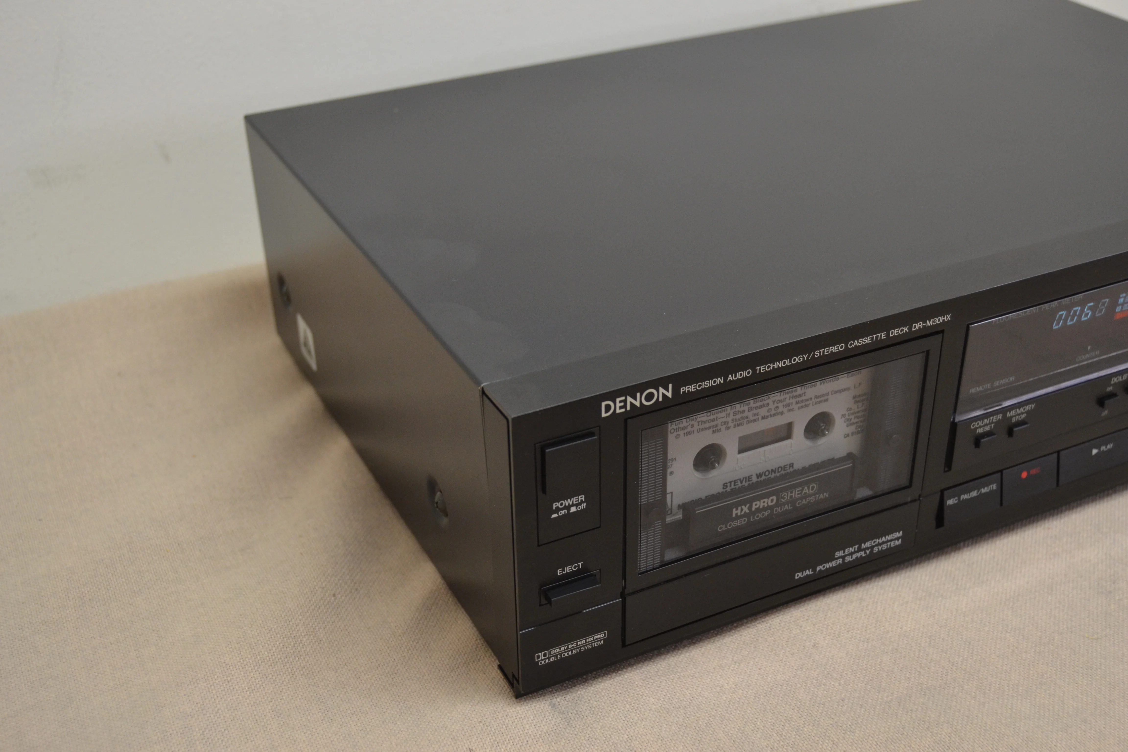 Denon DR-M30HX Single Cassette Deck * 3 Heads * Fully Serviced New Belts * - Image 9