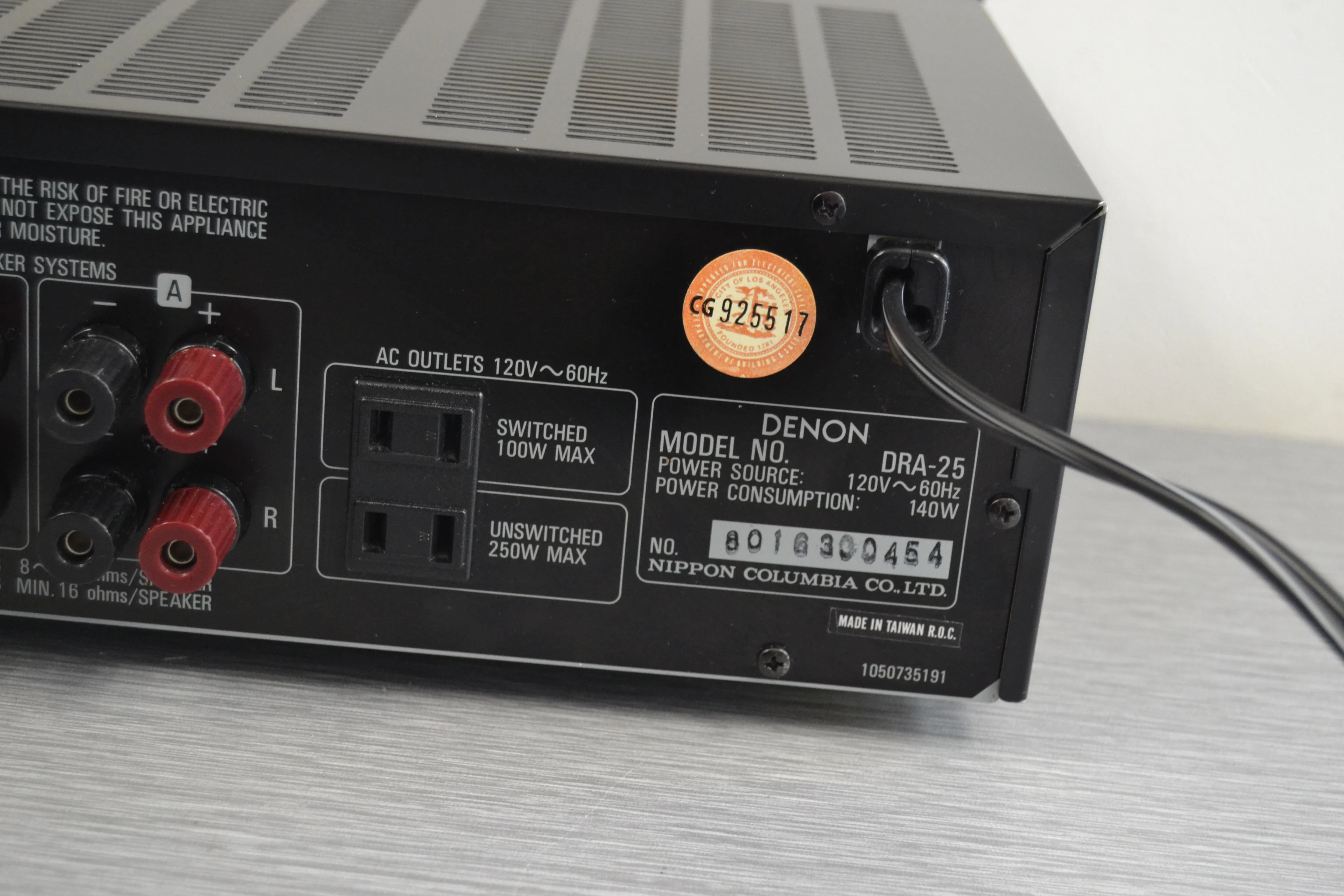 Denon DRA-25 Stereo Receiver * 30W RMS * 1987 - Image 12