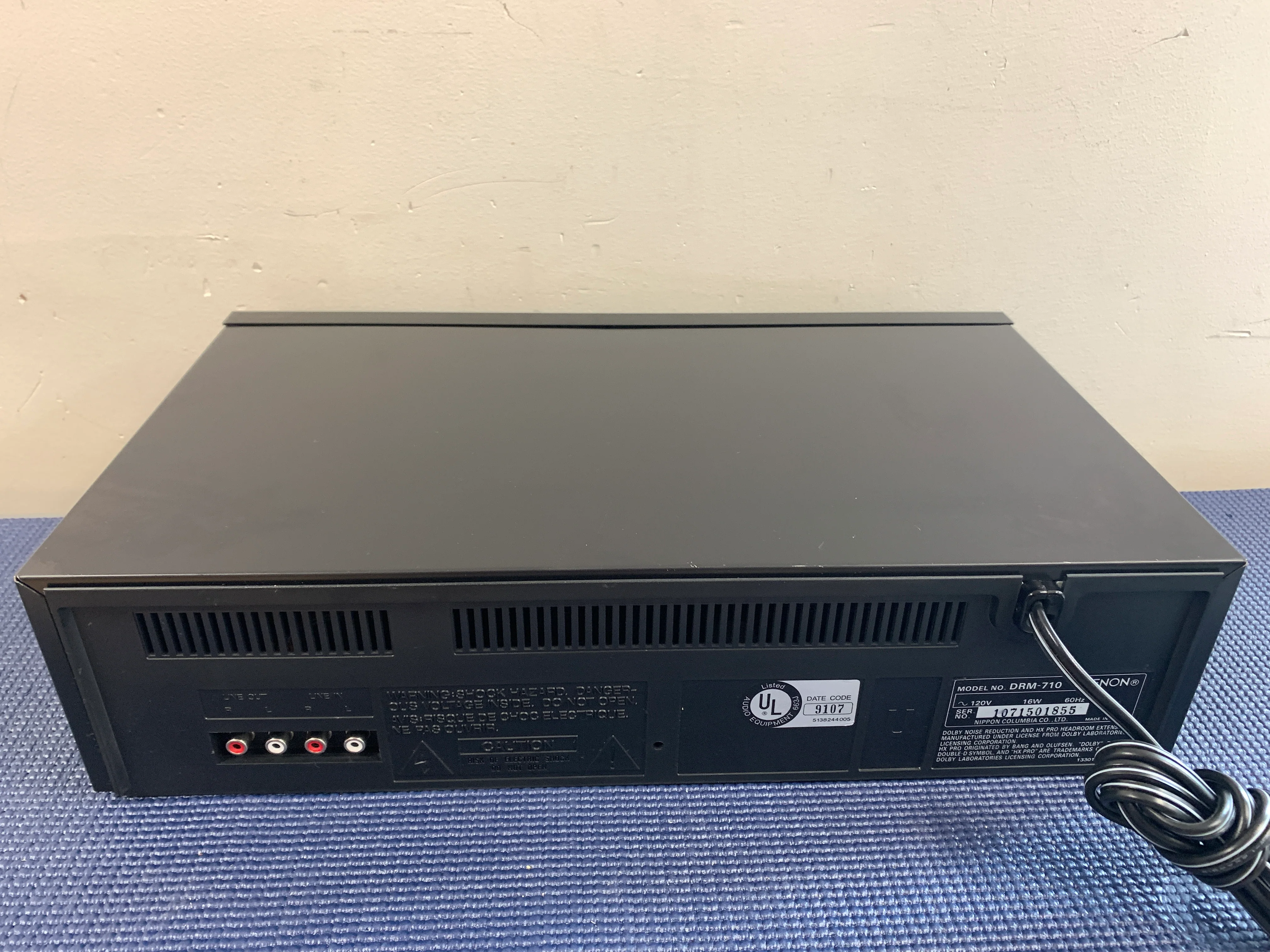 Denon DRM-710 Single Cassette Deck 3 Heads - Image 12
