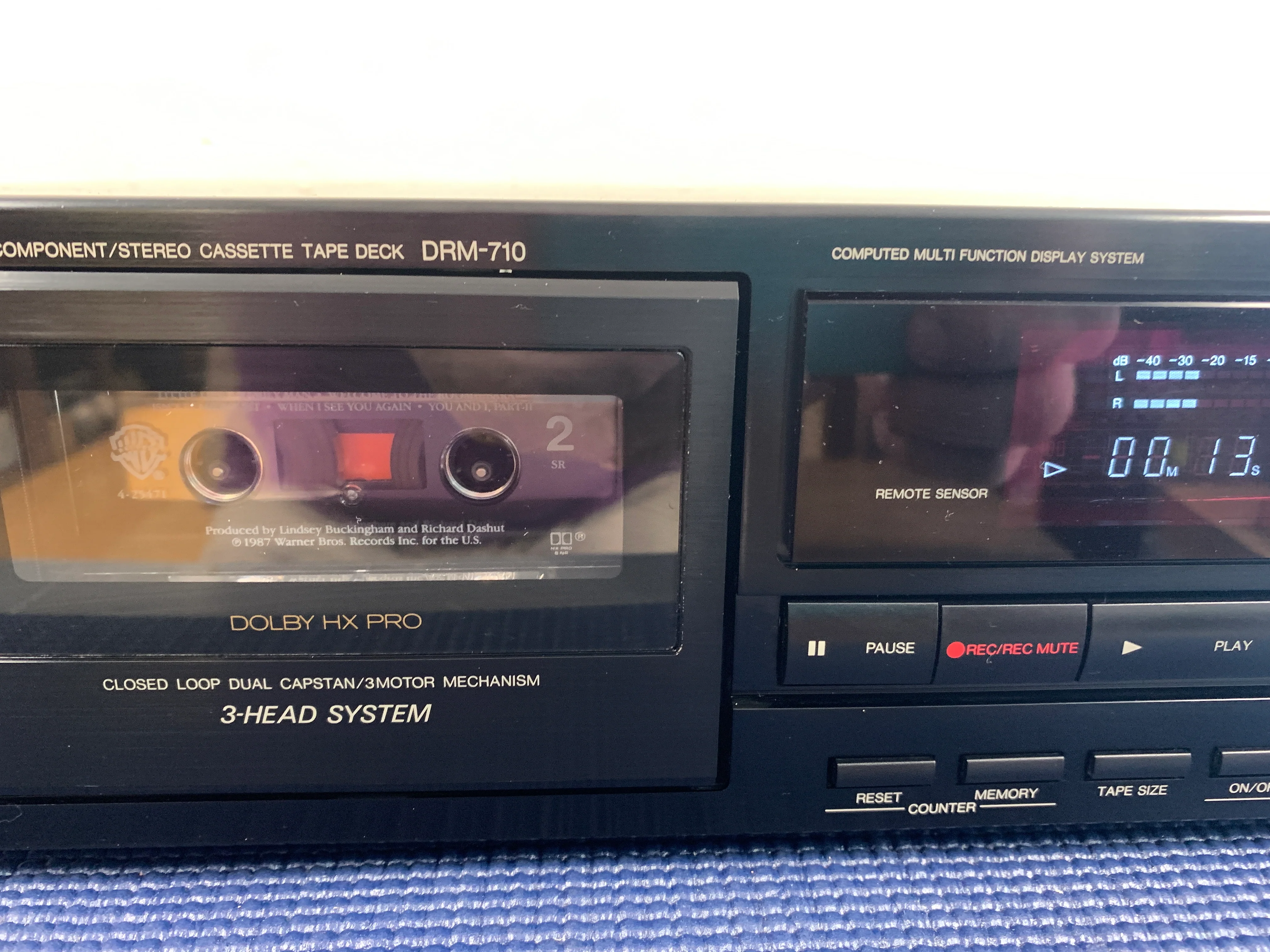 Denon DRM-710 Single Cassette Deck 3 Heads - Image 3