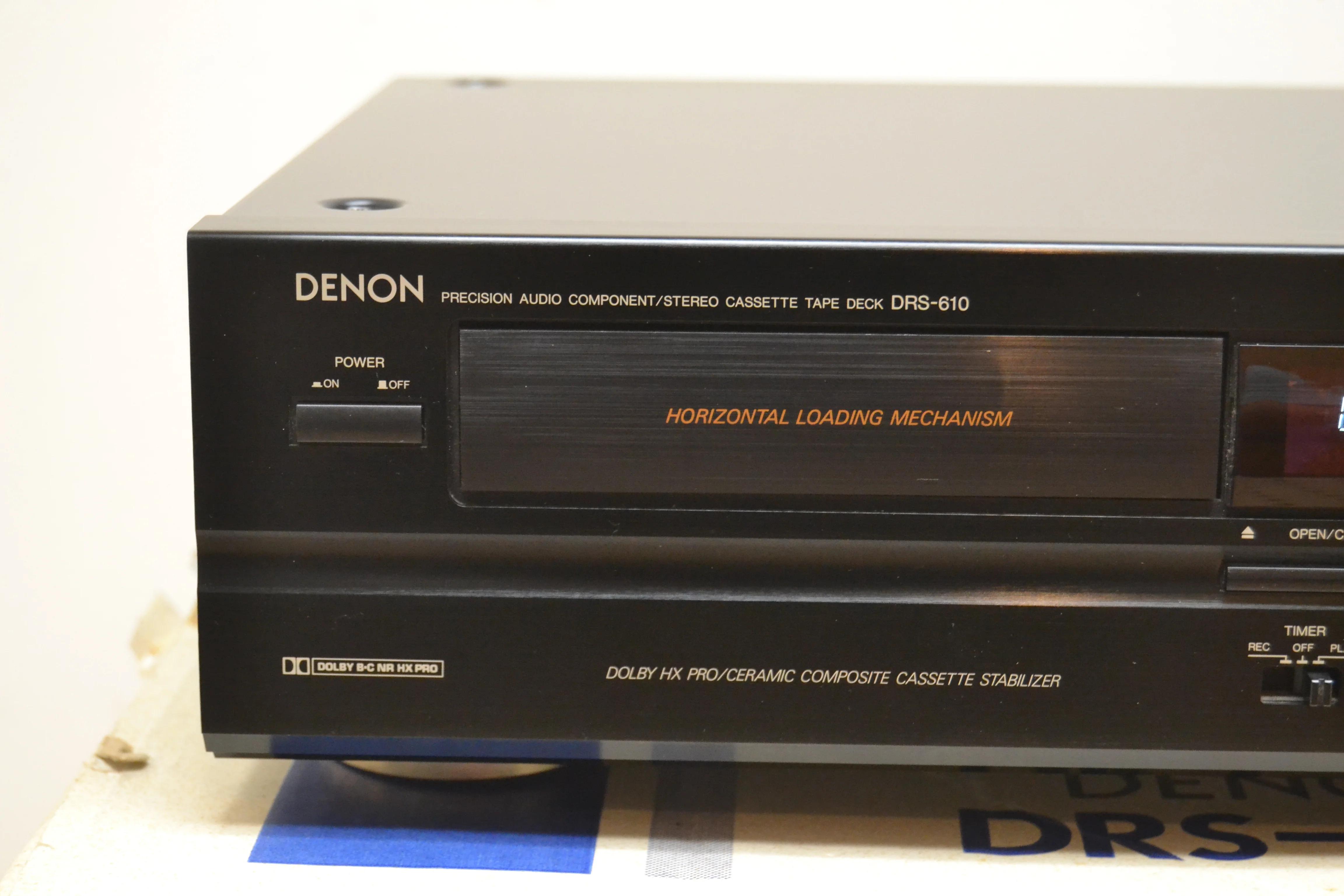 Denon DRS-610 Single Cassette Deck * Box * Fully Serviced * New Belts - Image 3