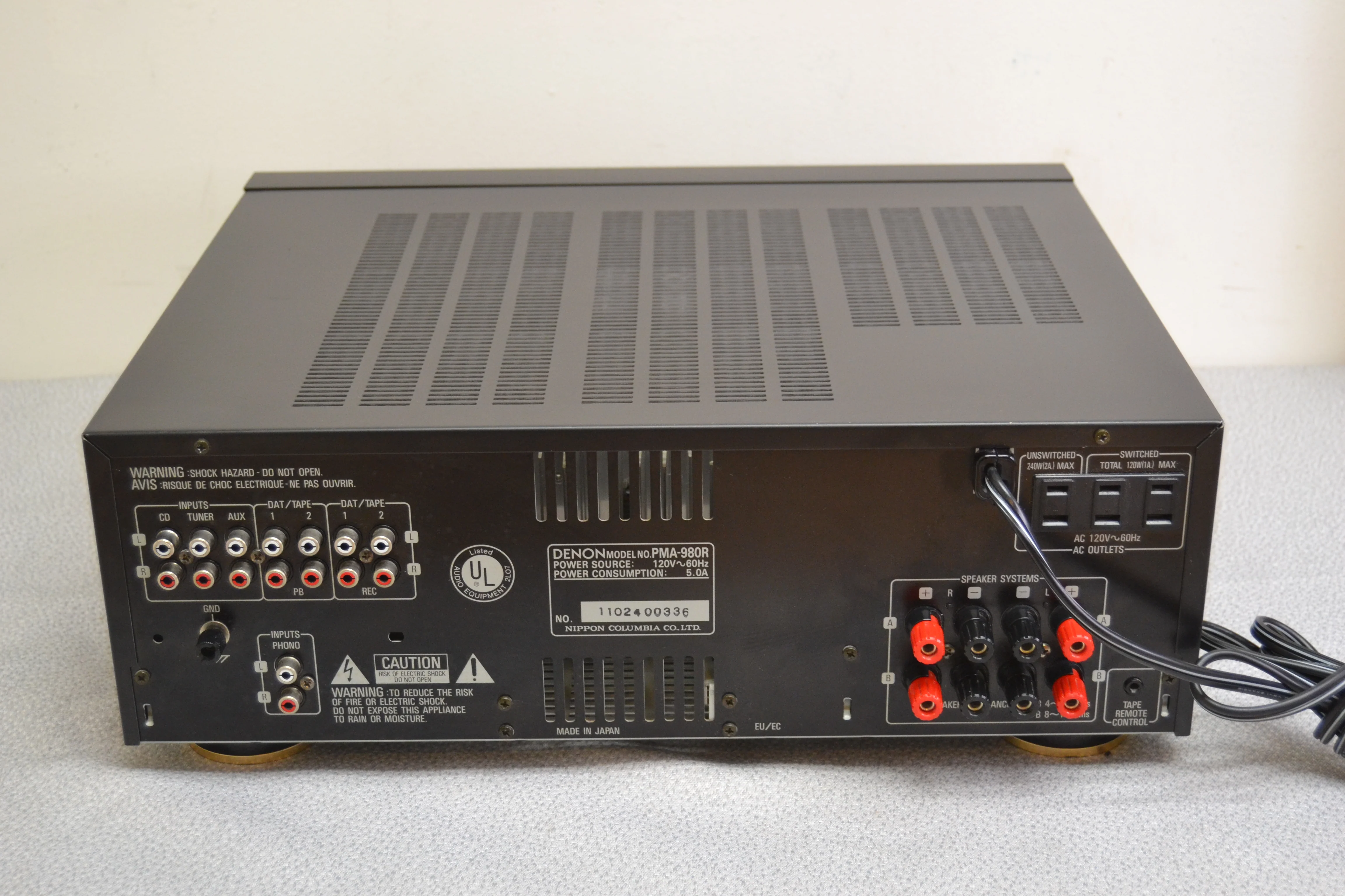 Denon PMA-980R Integrated Amplifier * 90W RMS * 1992 - Image 12