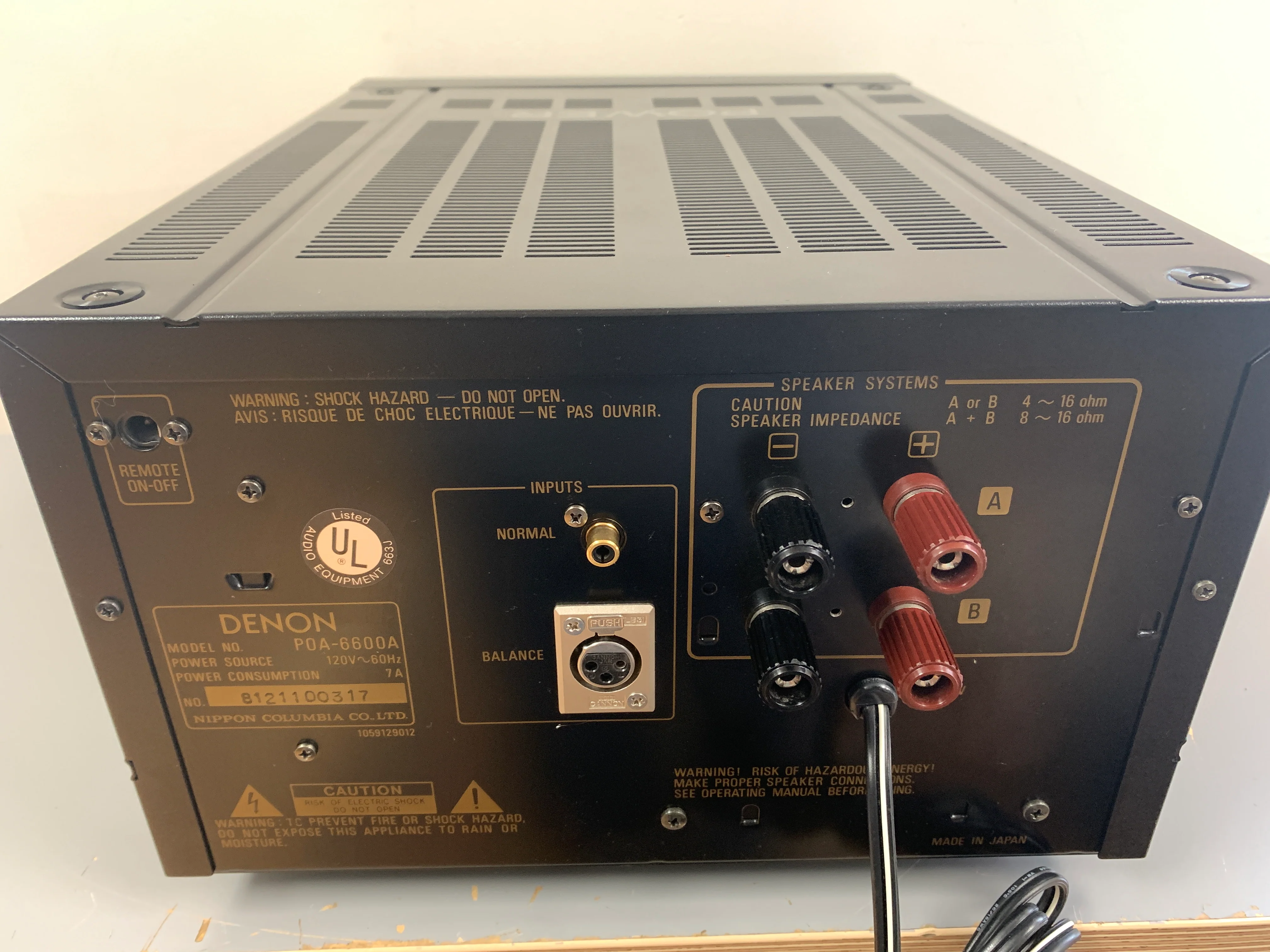 Denon POA-6600A Mono Power Amplifier * 260W RMS - Image 10