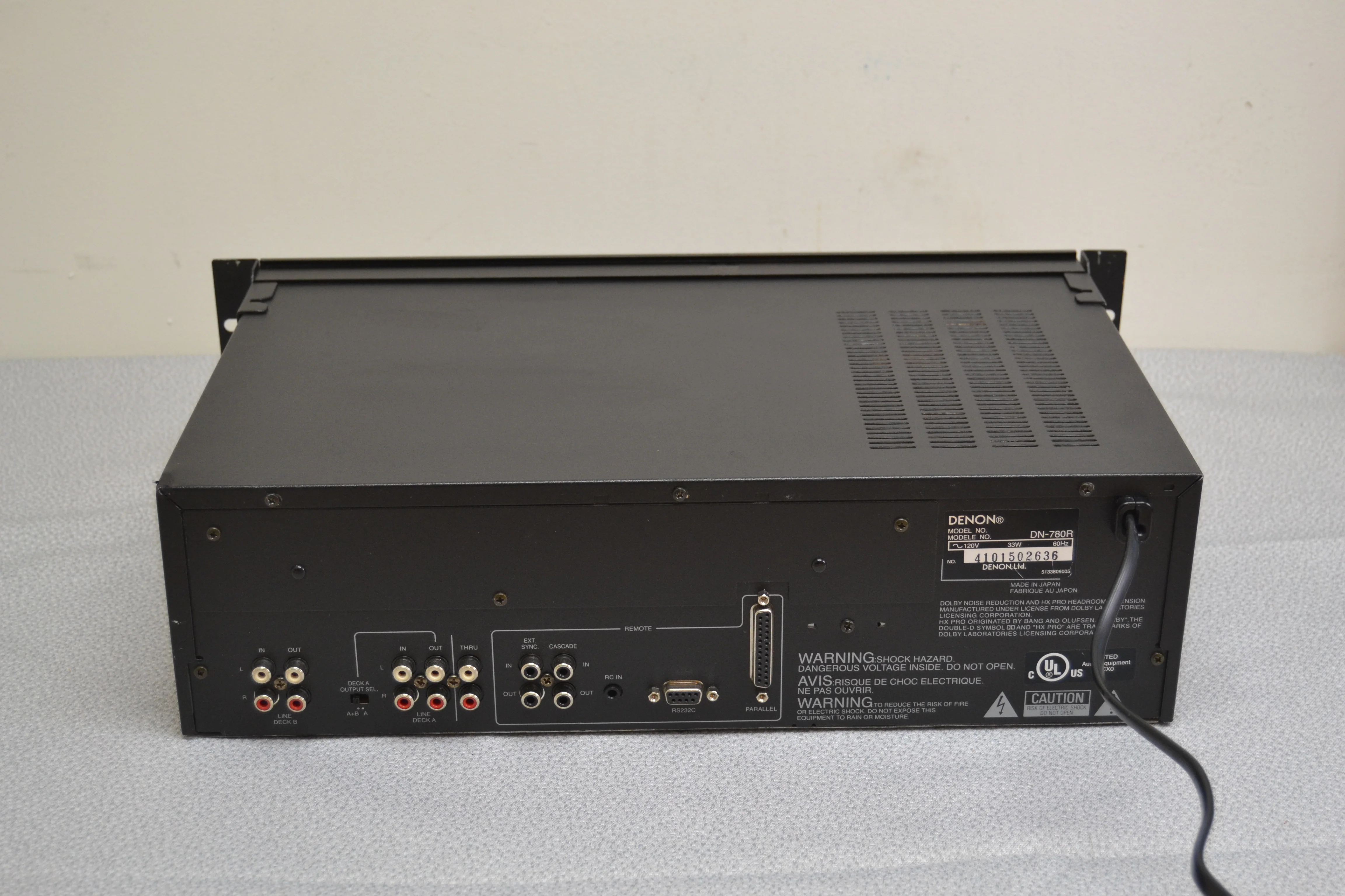 Denon Professional DN-780R Double Cassette Deck with Rack Mount * Fully Serviced - New Belts - Image 11