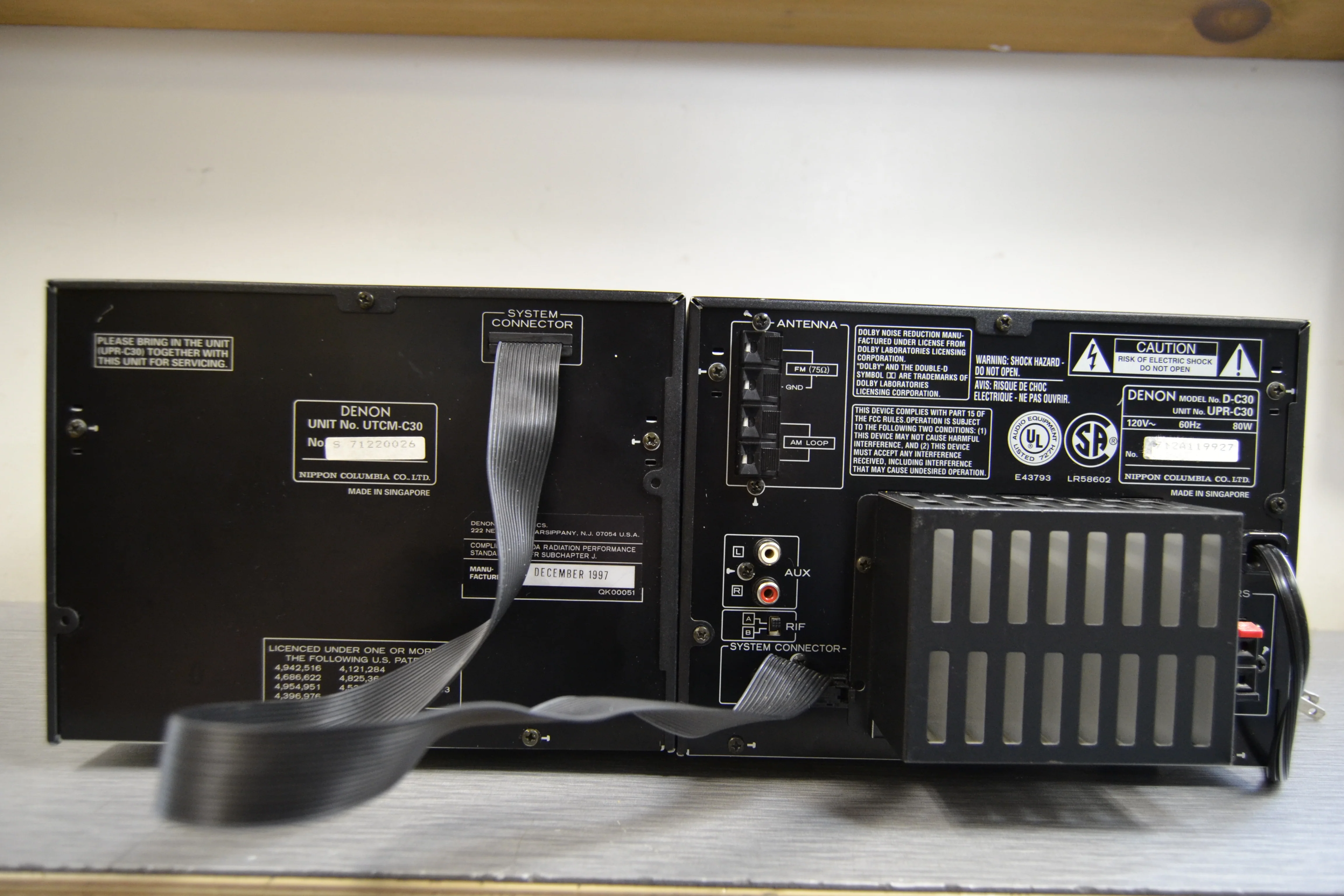 Denon UTCM-C30 Mini System * 6 CD Changer * Radio * Cassette is NOT working - Image 8