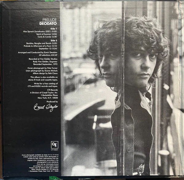 Eumir Deodato - Prelude (LP, Album, Ter) (Near Mint (NM or M-)) - Image 2