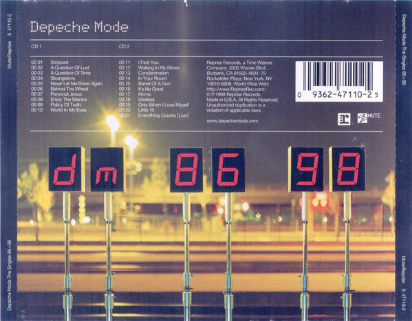 Depeche Mode - The Singles 86 > 98 (2xCD, Comp, Club, RM) (Near Mint (NM or M-)) - Image 2