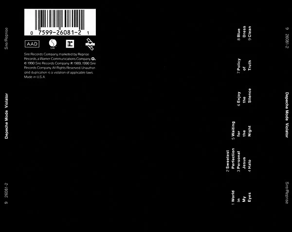 Depeche Mode - Violator (CD, Album) (Very Good Plus (VG+)) - Image 2