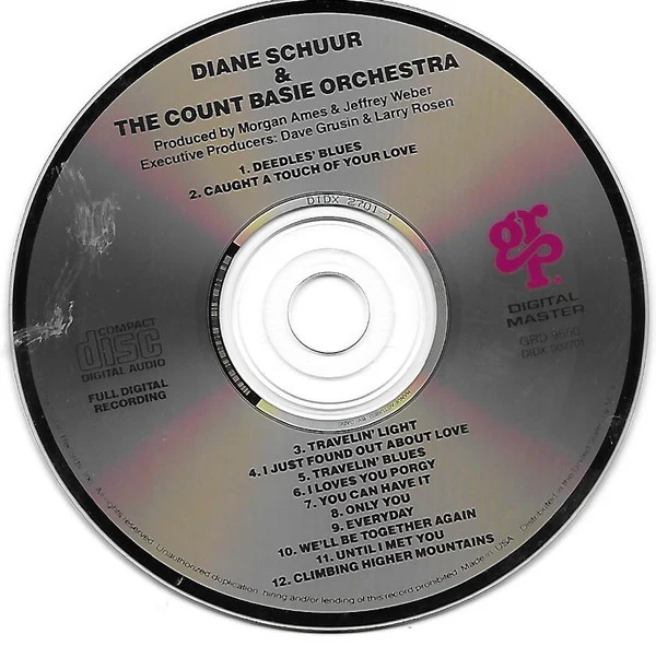 Diane Schuur & Count Basie Orchestra - Diane Schuur And The Count Basie Orchestra (CD, Album) (Near Mint (NM or M-)) - Image 3