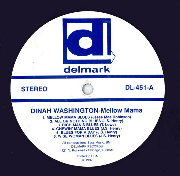 Dinah Washington - Mellow Mama (LP, Album, Comp, Mono) (Very Good Plus (VG+)) - Image 3