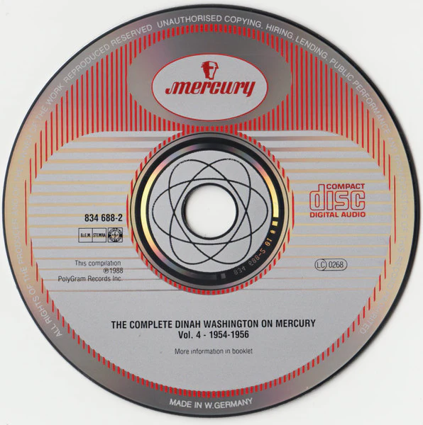 Dinah Washington - The Complete Dinah Washington On Mercury Vol.4 1954-1956 (3xCD, Comp) (Near Mint (NM or M-)) - Image 3
