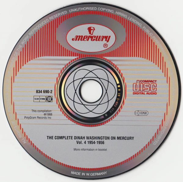 Dinah Washington - The Complete Dinah Washington On Mercury Vol.4 1954-1956 (3xCD, Comp) (Near Mint (NM or M-)) - Image 5