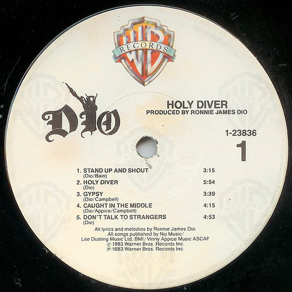 Dio - Holy Diver (LP, Album, Win) (Very Good Plus (VG+)) - Image 3
