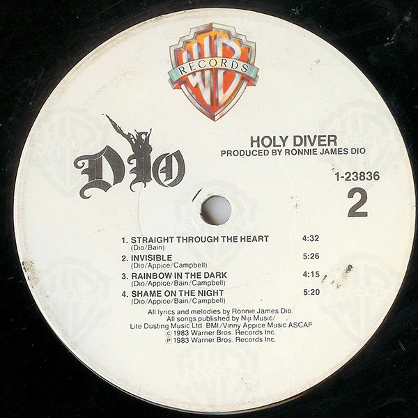 Dio - Holy Diver (LP, Album, Win) (Very Good Plus (VG+)) - Image 4