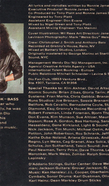 Dio - Lock Up The Wolves (Cass, Album, SR) (Very Good Plus (VG+)) - Image 4