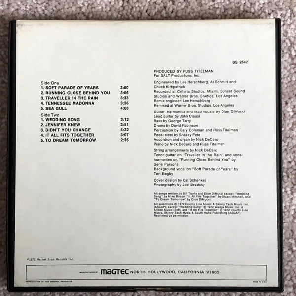Dion - Suite For Late Summer (Reel, 4tr Stereo, 7" Reel) (Very Good Plus (VG+)) - Image 5