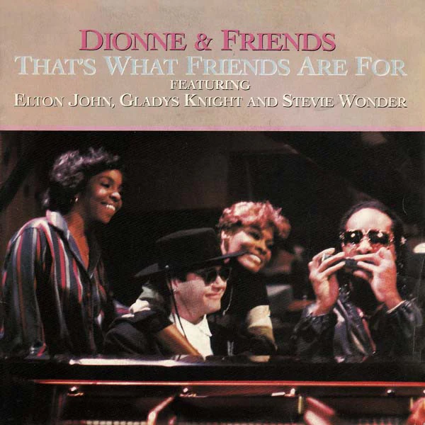 Dionne & Friends Featuring Elton John, Gladys Knight And Stevie Wonder - That's What Friends Are For (7", Single) (Near Mint (NM or M-))