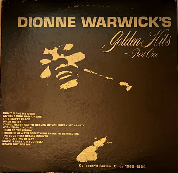 Dionne Warwick - Dionne Warwick's Golden Hits - Part One (LP, Comp, Kee) (Near Mint (NM or M-)) - Image 2