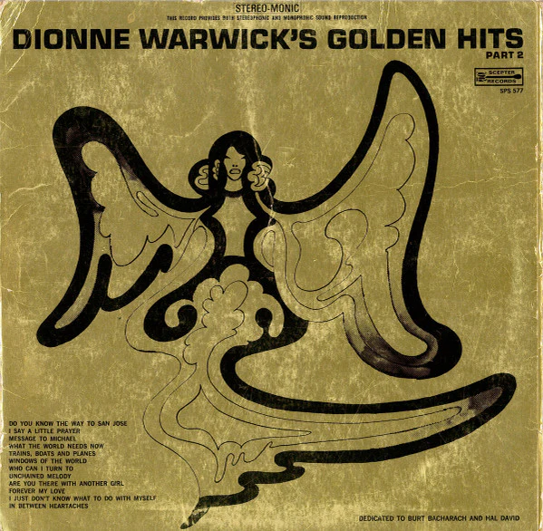 Dionne Warwick - Golden Hits Part 2 (LP, Comp, Kee) (Very Good Plus (VG+))