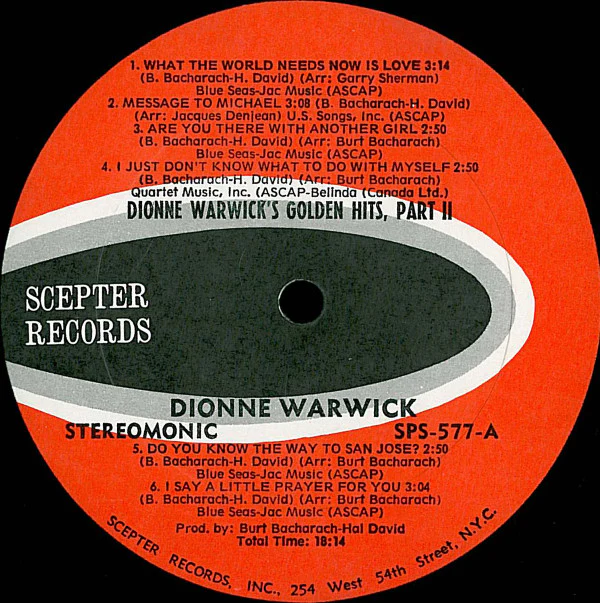 Dionne Warwick - Golden Hits Part 2 (LP, Comp, Kee) (Very Good Plus (VG+)) - Image 5