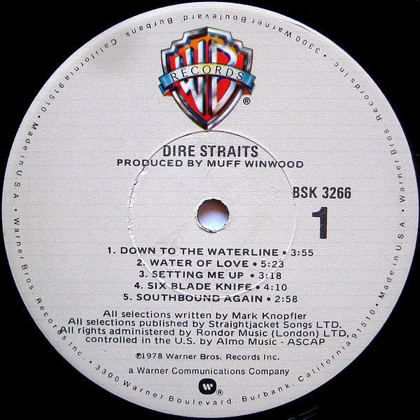 Dire Straits - Dire Straits (LP, Album, Win) (Near Mint (NM or M-)) - Image 3