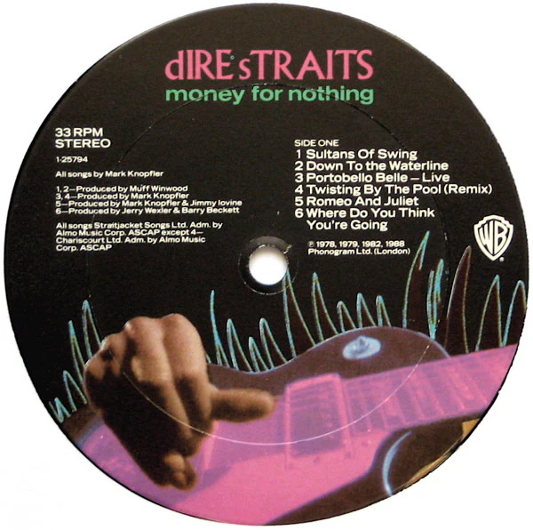 Dire Straits - Money For Nothing (LP, Comp, Club, Col) (Near Mint (NM or M-)) - Image 3