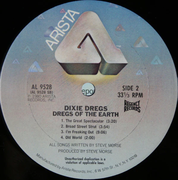 Dixie Dregs - Dregs Of The Earth (LP, Album, San) (Very Good Plus (VG+)) - Image 3