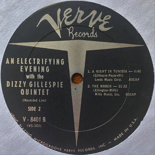 Dizzy Gillespie Quintet - An Electrifying Evening With The Dizzy Gillespie Quintet (LP, Album, Mono) (Near Mint (NM or M-)) - Image 4