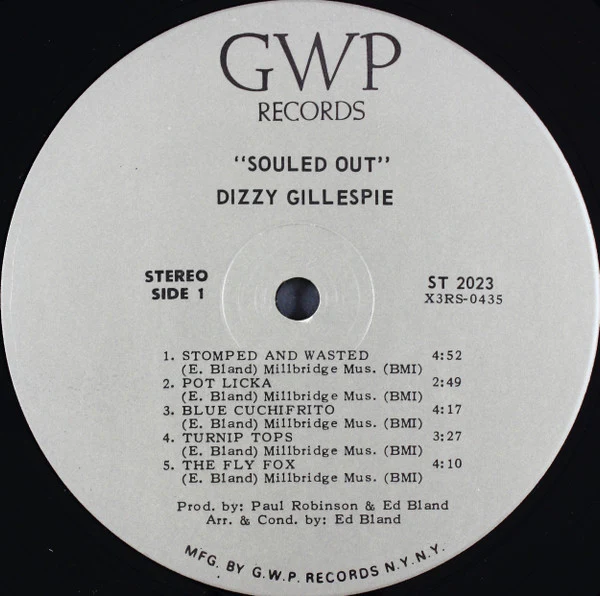 Dizzy Gillespie - Souled Out (LP, Album, RE) (Very Good (VG)) - Image 3