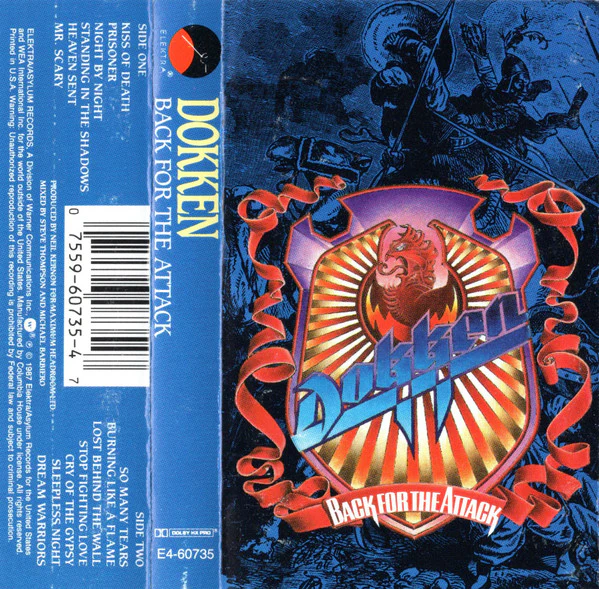 Dokken - Back For The Attack (Cass, Album, Club, Cle) (Very Good Plus (VG+))