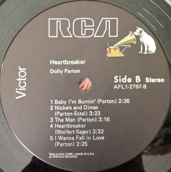 Dolly Parton - Heartbreaker (LP, Album, Ind) (Very Good Plus (VG+)) - Image 5