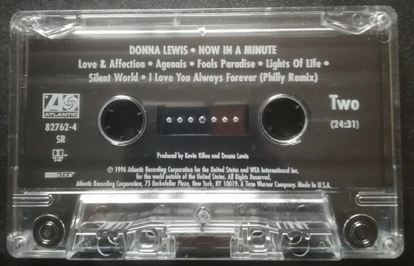 Donna Lewis - Now In A Minute (Cass, Album, SR,) (Very Good Plus (VG+)) - Image 3