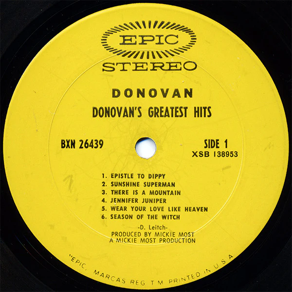 Donovan - Donovan's Greatest Hits (LP, Comp, Pit) (Very Good (VG)) - Image 4